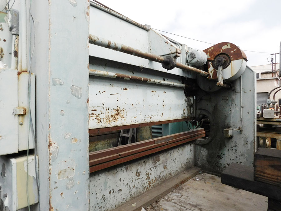 240 TON X 16' STEELWELD MECHANICAL PRESS BRAKE, MODEL H3 1/2-12 (M), MECHANICAL CLUTCH & BRAKE, FULL LENGTH FOOT TREADLE, POWER RAM ADJUSTMENT, AUTOMATIC LUBRICATION, FULL ELECTRICS, CLEANED & CYCLED, NOTE: MACHINE IS FLUSH FLOOR-DOES NOT REQUIRE PIT (LOCATION: GARVEY AVE., SOUTH EL MONTE, CA) ***RIGGING FEE $500***-19