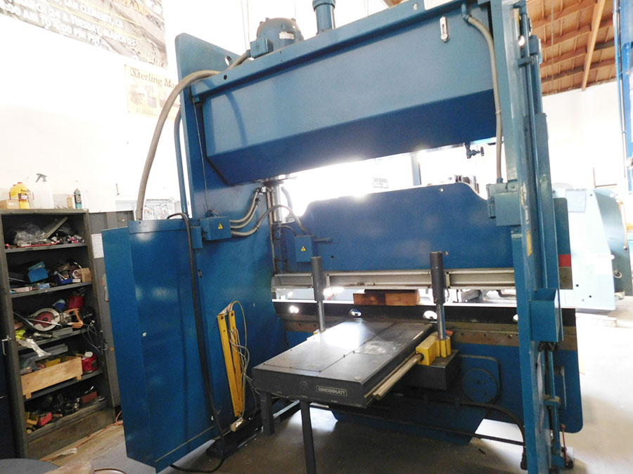 90 TON X 8' CINCINNATI FORM MASTER II CNC HYDRAULIC PRESS BRAKE (CONTROLLER IS NOT FUNCTIONAL - NEEDS WORK), MODEL 90FMIIX6, AXIS SELECTION CONTROL, 4-AXIS (2-AXIS RAM Y1, Y2 TO 0.0002" AND 2-AXIS BACKGAGE X-R), CINCINNATI FORM MASTER II, 2 AXIS CNC BACK GAUGE, ELECTRIC FOOT PEDAL, PEDESTAL PALM CONTROL W/ EMERGENCY STOP, AUTO BED CROWNING, PRESENSE SENSING GUARD ON/OFF PUSH BUTTON, EXTENDED STROKE & SHUT HEIGHT, (NEEDS NEW CONTROL) (LOCATION: GARVEY AVE., SOUTH EL MONTE, CA) ***RIGGING FEE $250***-23
