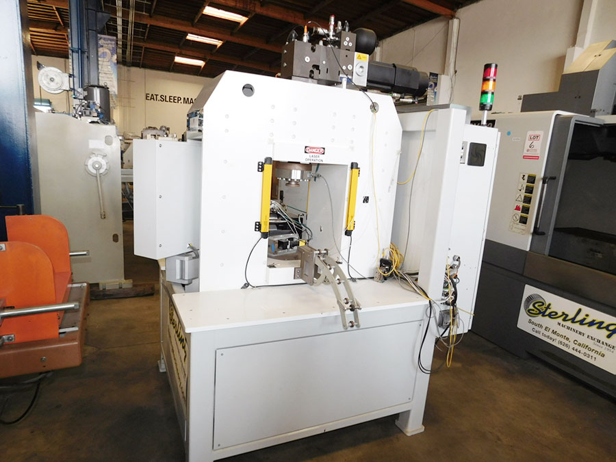 10 TON CUSTOM MADE HYDRAULIC STAMPING PRESS, COGNEX INSPECTION CAMERA, ALLEN BRADLEY PANEL VIEW PLUS 1000 CNC CONTROL, P/A INDUSTRIES SRF5-SP FEEDERS, ROBOT ARMS, LASER MARKER (LOCATION: GARVEY AVE., SOUTH EL MONTE, CA) ***RIGGING FEE $25***-42