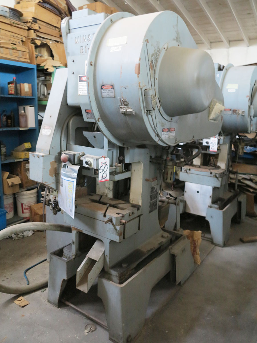 22 TON MINSTER HIGH SPEED PUNCH PRESS, MODEL B1-22, 20" X 12" BED, 0-850 SPM, AIR CLUTCH & BRAKE, VAMCO FEEDER V-667 MARK 3 WITH AUTO LUBE, DURANT BATCH COUNTER, EMERGENCY STOP, TOP STOP, AUTO LUBE SYSTEM, SPM COUNTER, LOAD METER, INDEPENDENT CONTROL STAND (LOCATION: RUSH ST., SOUTH EL MONTE, CA) ***RIGGING FEE $50***-50D