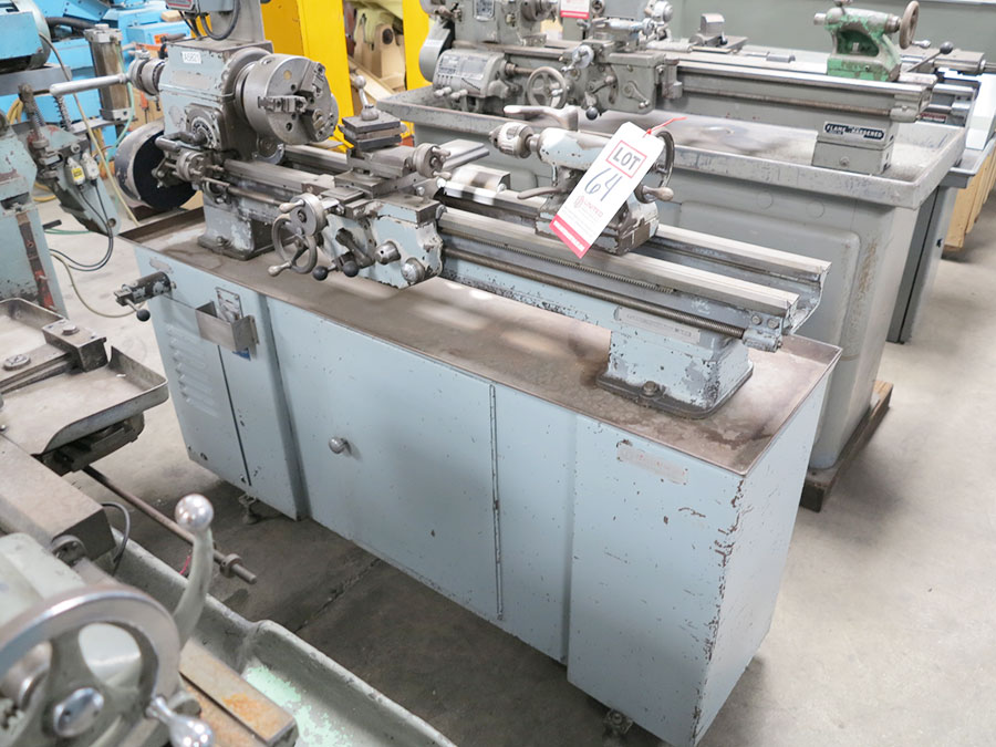 11" X 25" ROCKWELL VARIABLE SPEED GEARED HEAD ENGINE LATHE (GREAT FOR HOBBY SHOPS), MODEL 25-100, UPGRADED FEED SYSTEM W/ BRONCO II VARIABLE DRIVE CONTROL, 3-JAW CHUCK, DRILL CHUCK, TOOL POST, COLLET CLOSER (LOCATION: RUSH ST., SOUTH EL MONTE, CA) ***RIGGING FEE $25***-64
