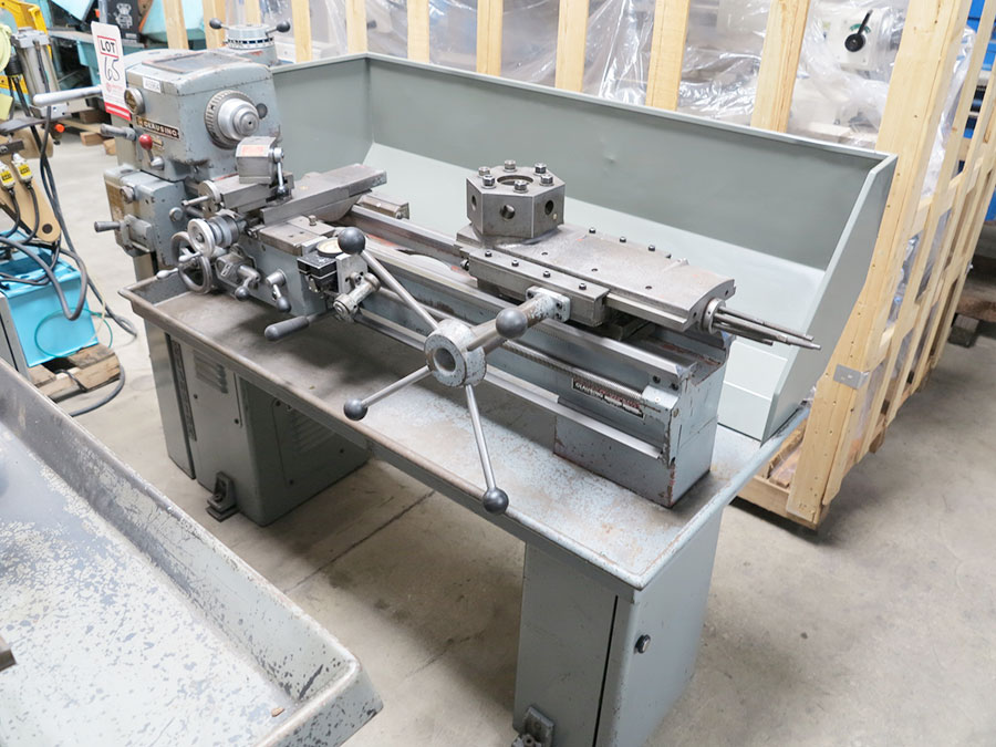 12" X 36" CLAUSING ENGINE LATHE W/ TURRET, MODEL 5914, TURRET W/ DRILL CHUCKS, SPLASH GUARD, COLLET CLOSER, KDK TOOL POST (LOCATION: RUSH ST., SOUTH EL MONTE, CA) ***RIGGING FEE $25***-65