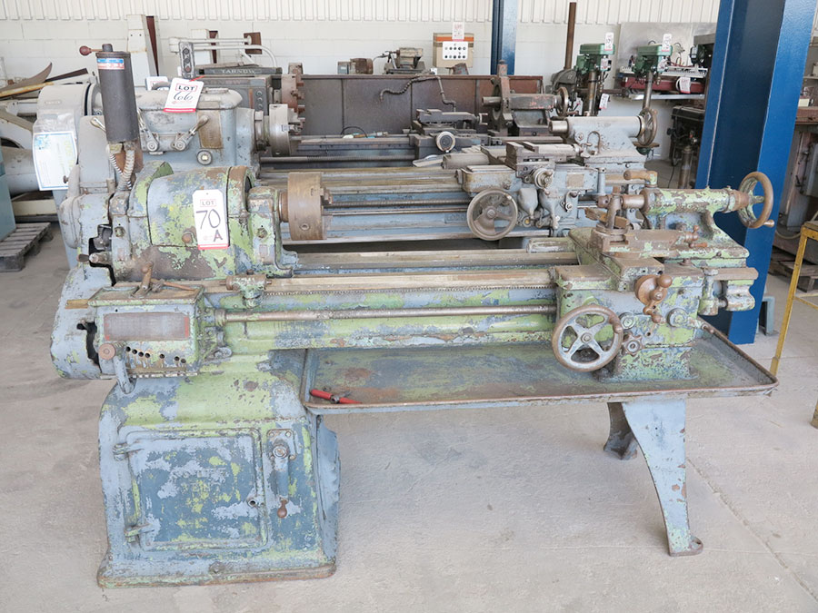 SOUTH BEND LATHE, 14-1/2 - 16" QUICK CHANGE GEAR LATHE (LOCATION: RUSH ST., SOUTH EL MONTE, CA)-70A