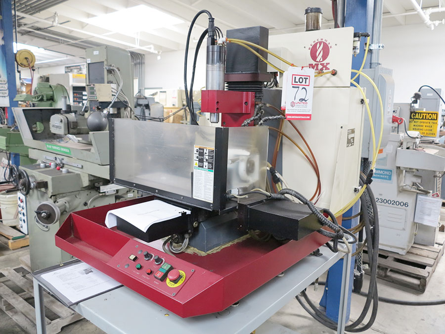 6" X 24" INTELITEK VERTICAL MILLING MACHINE, MODEL BENCHMAN MX, COMPUTER SYSTEM, AUTOLUBE UNIT, MANUAL INDEXER (LOCATION: RUSH ST., SOUTH EL MONTE, CA) ***RIGGING FEE $5***-72