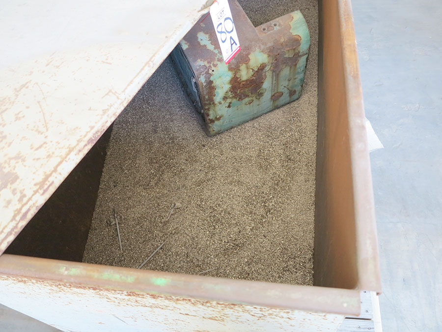 WELDING SAND COOLING TANK, 6' X 3' X 40"HT, W/ LID (LOCATION: RUSH ST., SOUTH EL MONTE, CA)-80A