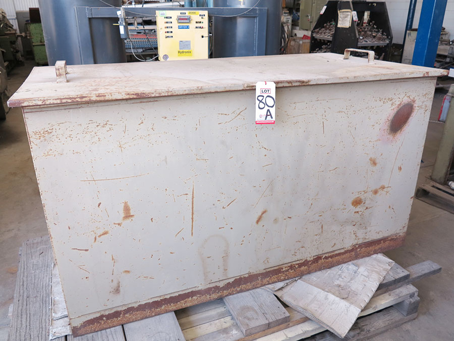 WELDING SAND COOLING TANK, 6' X 3' X 40"HT, W/ LID (LOCATION: RUSH ST., SOUTH EL MONTE, CA)-80A