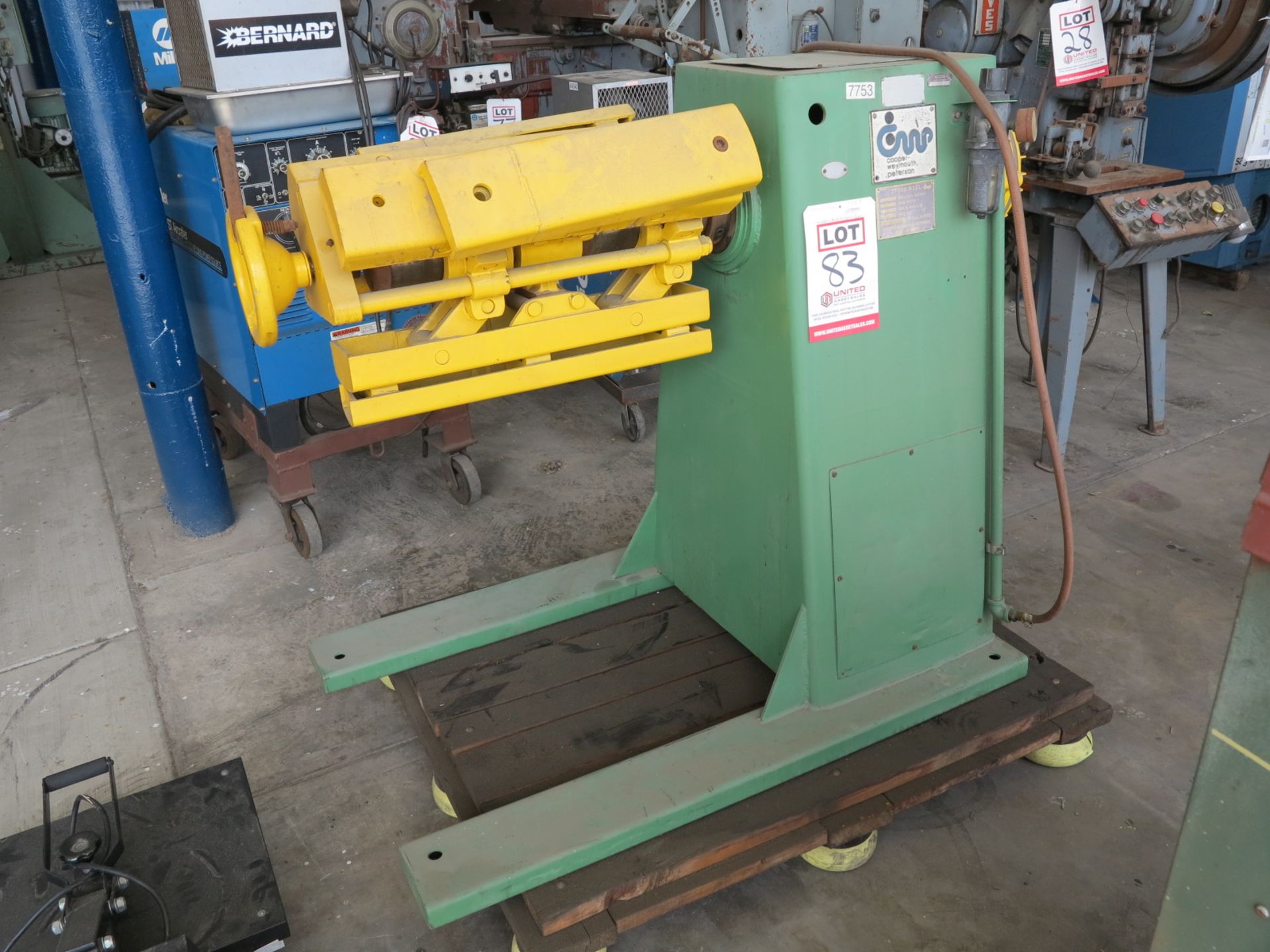 STOCK REEL, 5,000 LB MAX COIL WEIGHT (LOCATION: RUSH ST., SOUTH EL MONTE, CA)-83