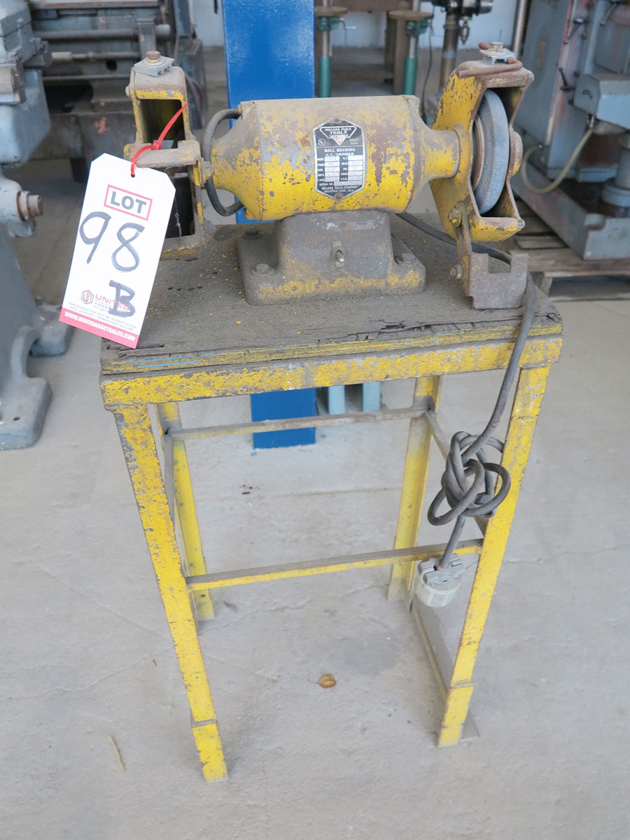 MILLER FALLS 1/3 HP DOUBLE END GRINDER, MODEL 2520 (LOCATION: RUSH ST., SOUTH EL MONTE, CA)-98B