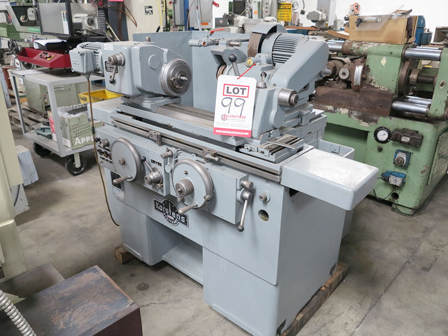 10" X 12" KARSTENS STUTTGART UNIVERSAL CYLINDRICAL GRINDER, MODEL ASA, WORK HEAD, AUTOMATIC INFEED, GRINDING WHEEL, TAIL STOCK, WORK LIGHT, HYDRAULIC SYSTEM (LOCATION: RUSH ST., SOUTH EL MONTE, CA) ***RIGGING FEE $50***-99