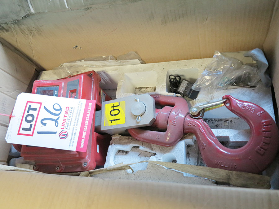 22,000 LBS. AMETEK CHATILLON DIGITAL CRANE SCALE, MODEL CMA-22K, WIRELESS CONTROLLER (LOCATION: RUSH ST., SOUTH EL MONTE, CA)-126