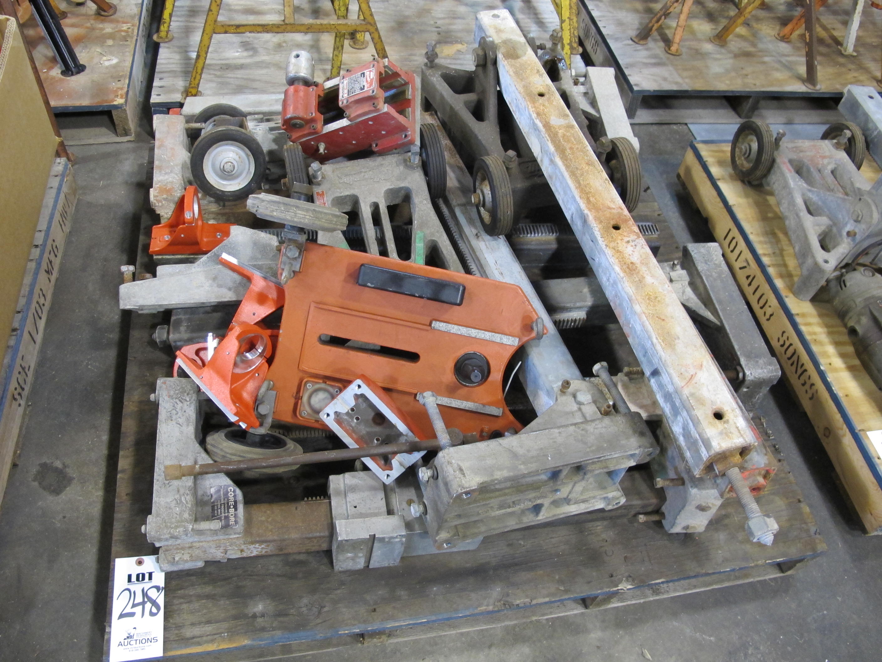 LOT CORE DRILL STANDS (G-49) LOADING & HANDLING FEE $15-