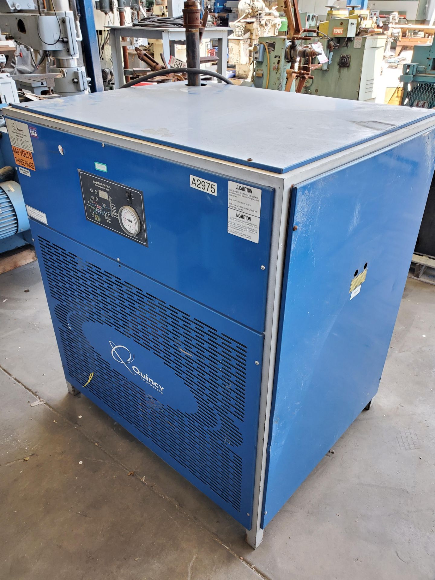 250 CFM QUINCY CYCLING AIR DRYER, MODEL QPCD-250 NEEDS WORK (LOCATION: RUSH ST., SOUTH EL MONTE, CA) ***RIGGING FEE $5***-120A
