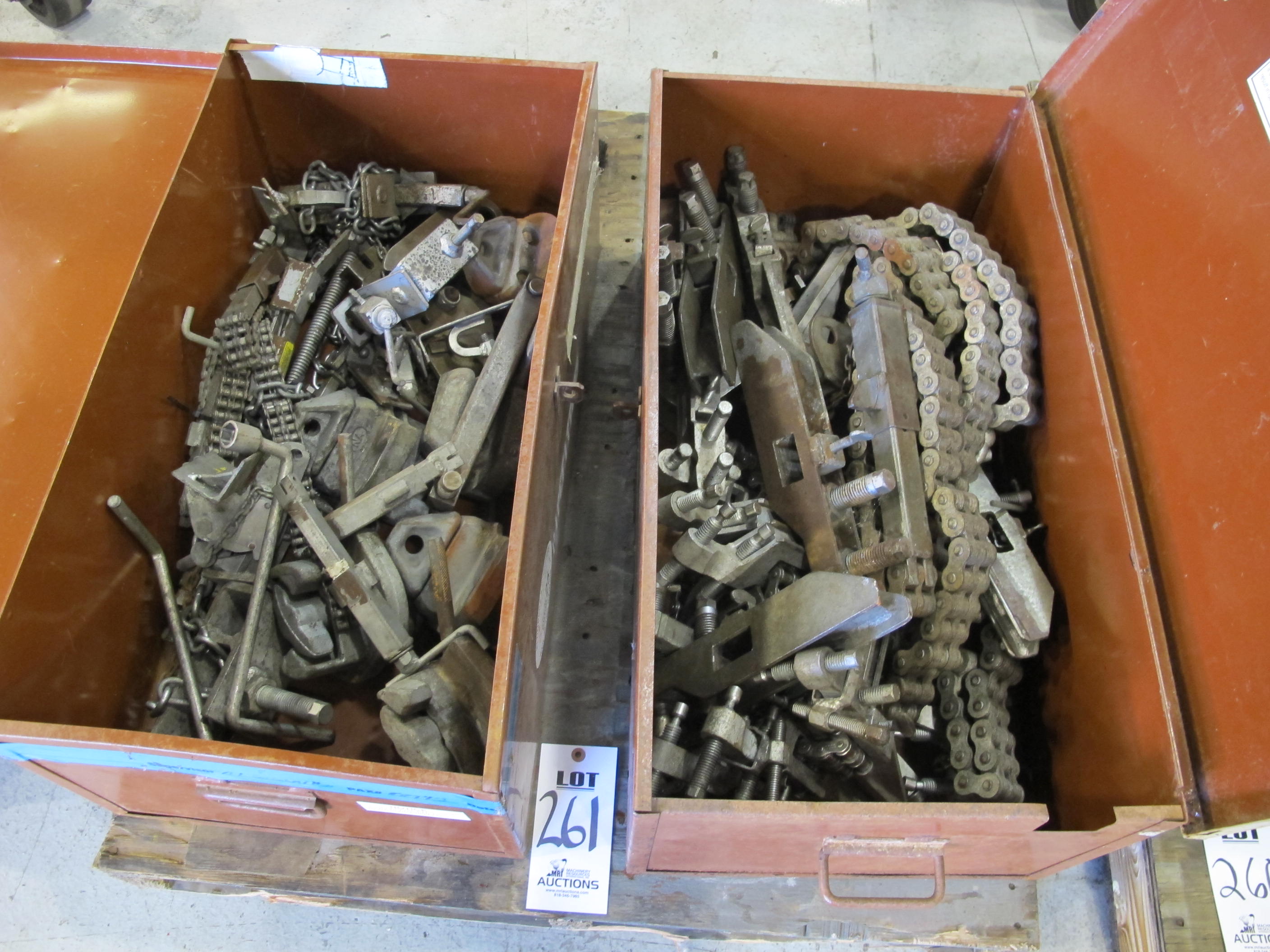 LOT (2) JOB BOXES W/ CONTENTS (G-49) LOADING & HANDLING FEE $15-