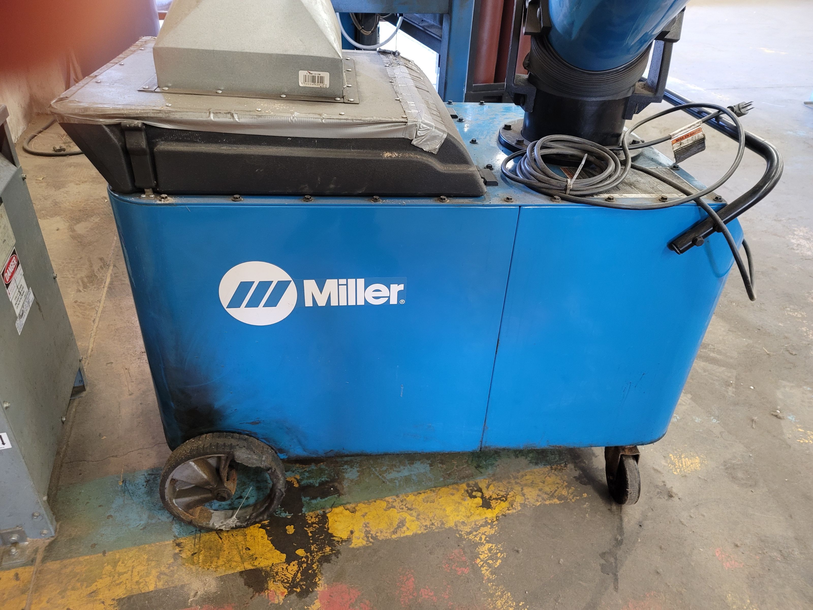 CONTOUR-ARC LATHE WELDER, MILLER DELTAWELD 500, S/N NA07100IU, MILLER INTELLX PRO FEEDER, S/N NA045592U, MILLER FILTAIR MNX-D FUME EXTRACTOR, S/N MF395053D-1