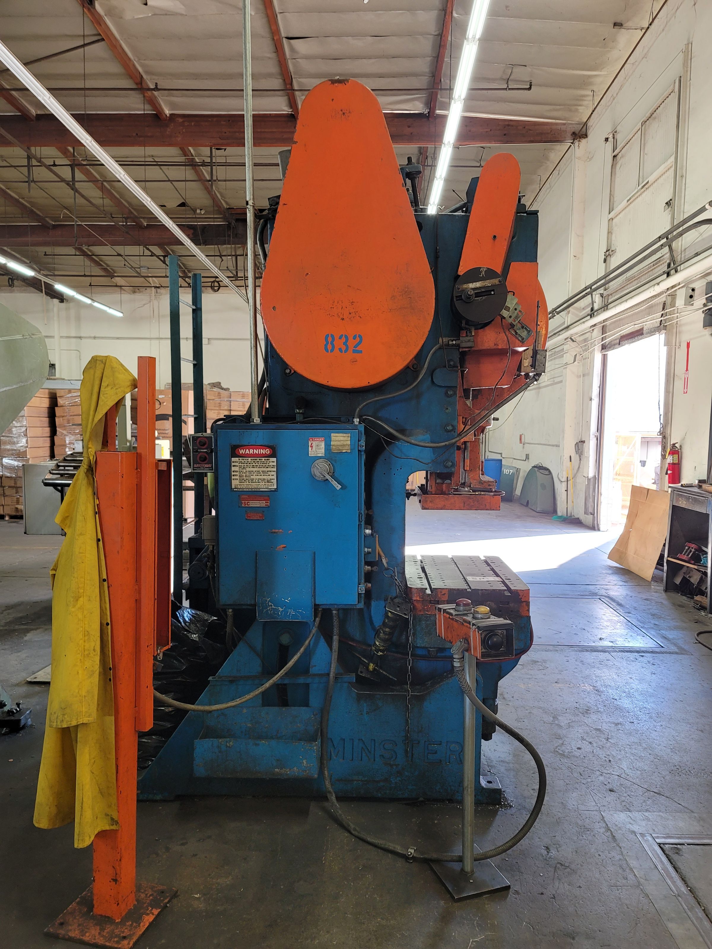 MINSTER MODEL 6 OBI PUNCH PRESS WITH AIR CLUTCH AND CUSHION-3
