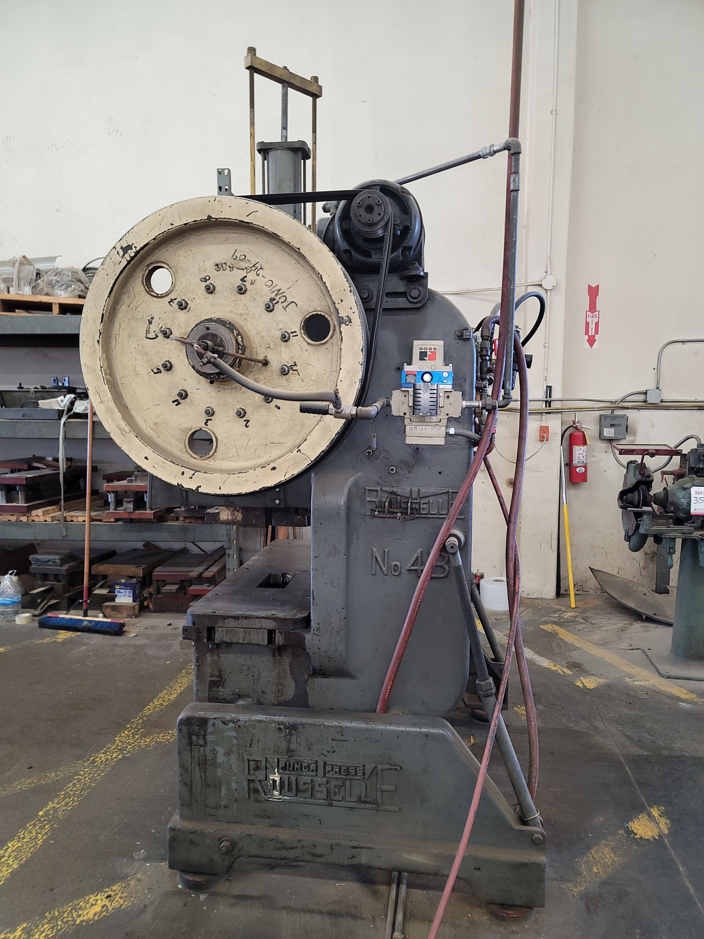 ROUSSELLE GAP FRAME PUNCH PRESS, MODEL 4B, S/N 4412-4