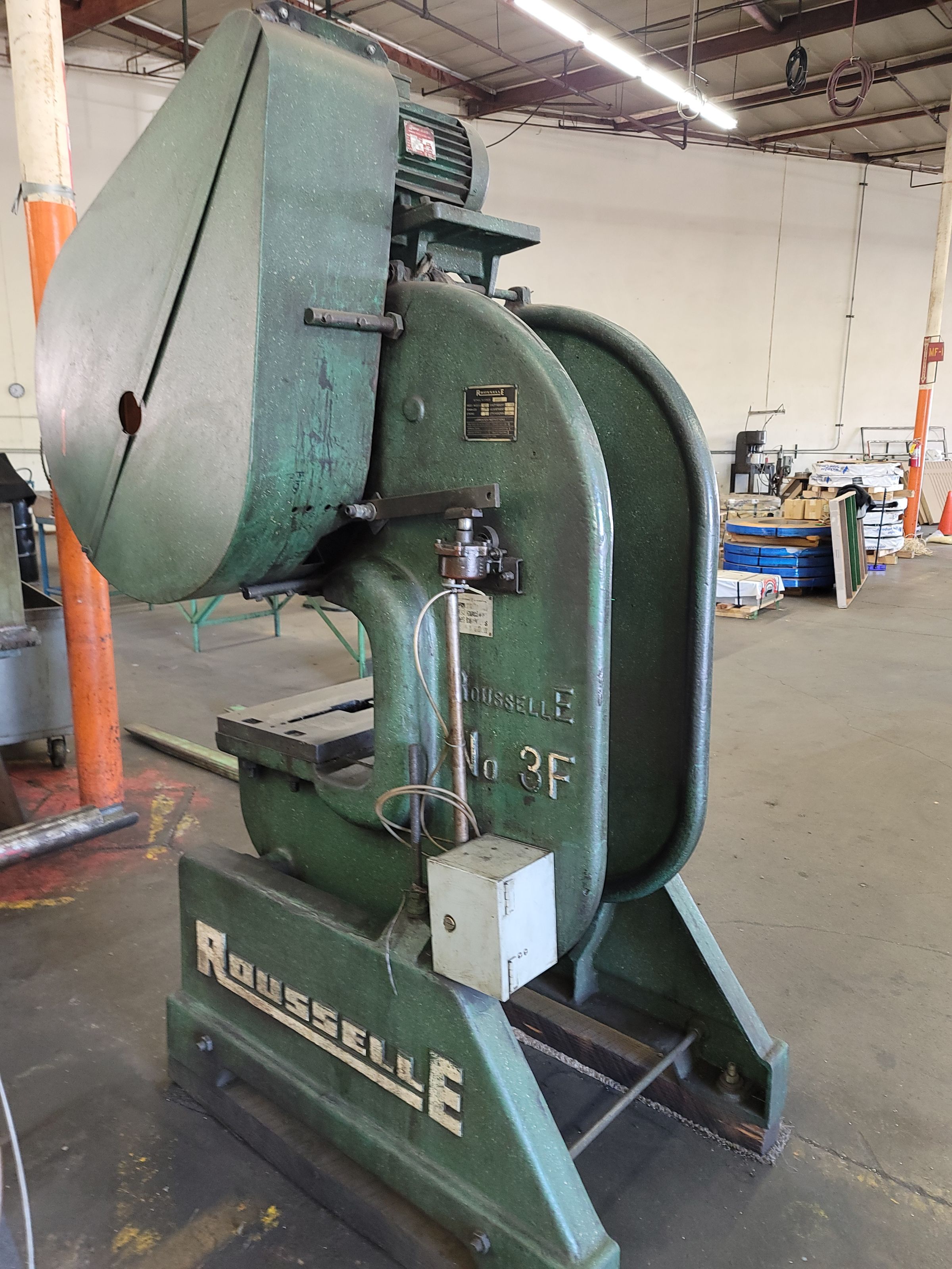 ROUSSELLE PUNCH PRESS, MODEL 3F, 135 SPM, S/N 23532-5
