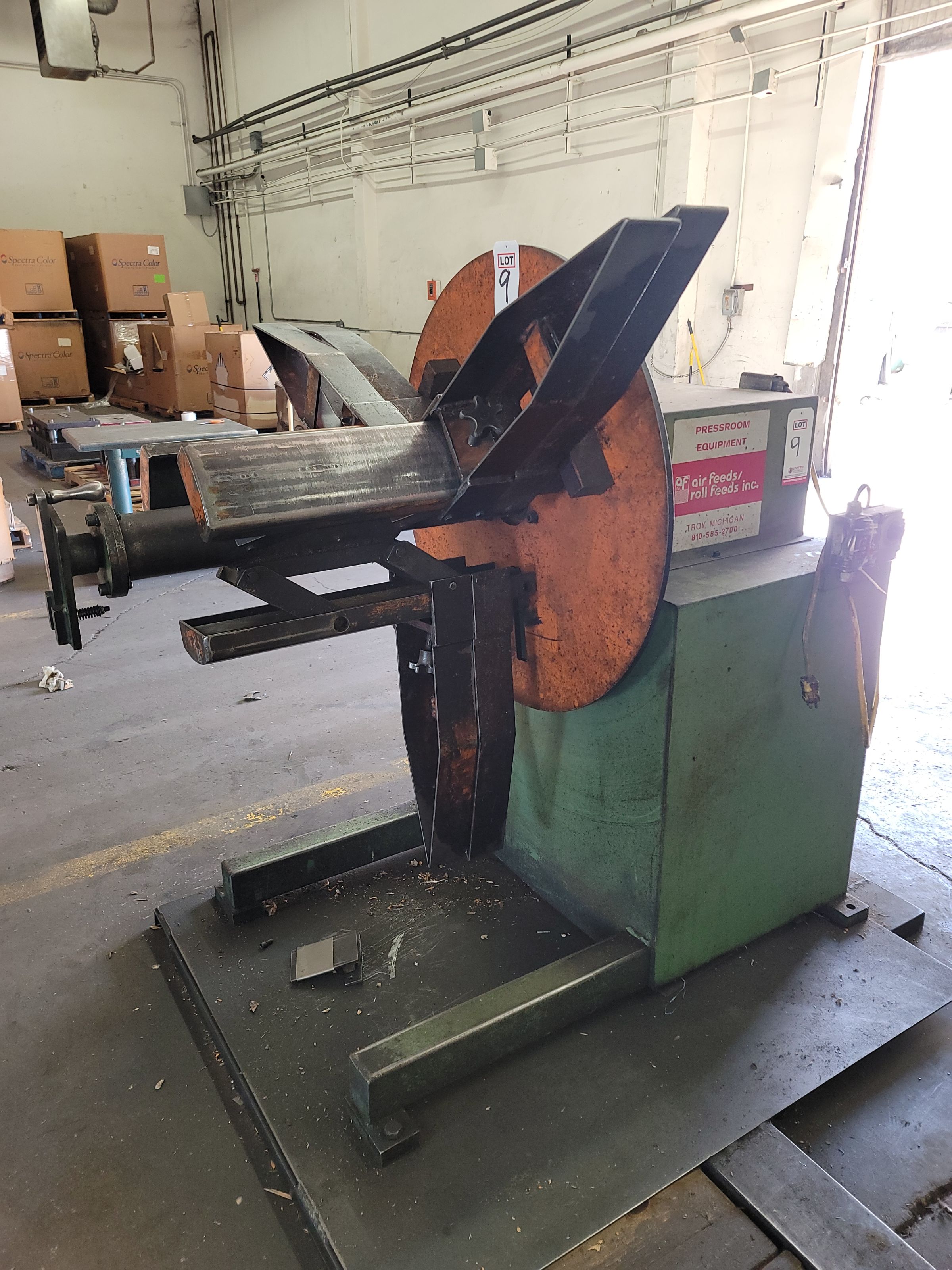 PRESS ROOM 6,000 LB. REEL, MODEL R-60, S/N 970512-9