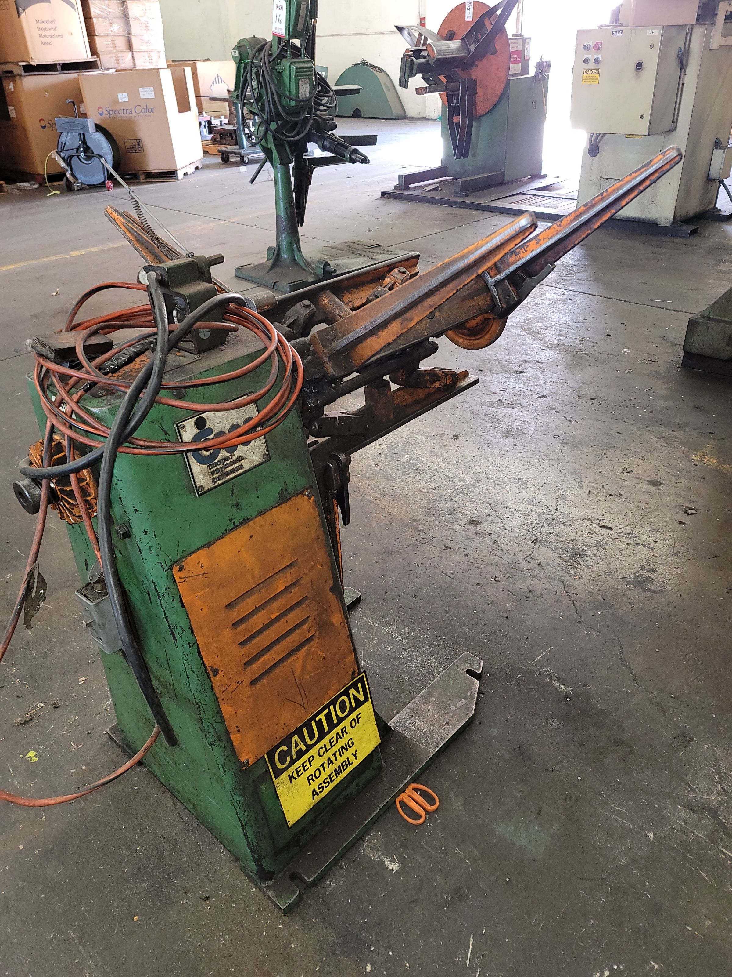 COOPER WEYMOUTH REEL, 1200 LB, 18" MAX WIDTH, 14"-20" MIN AND MAX ID, 48" OD, S/N CWP12001872749-10