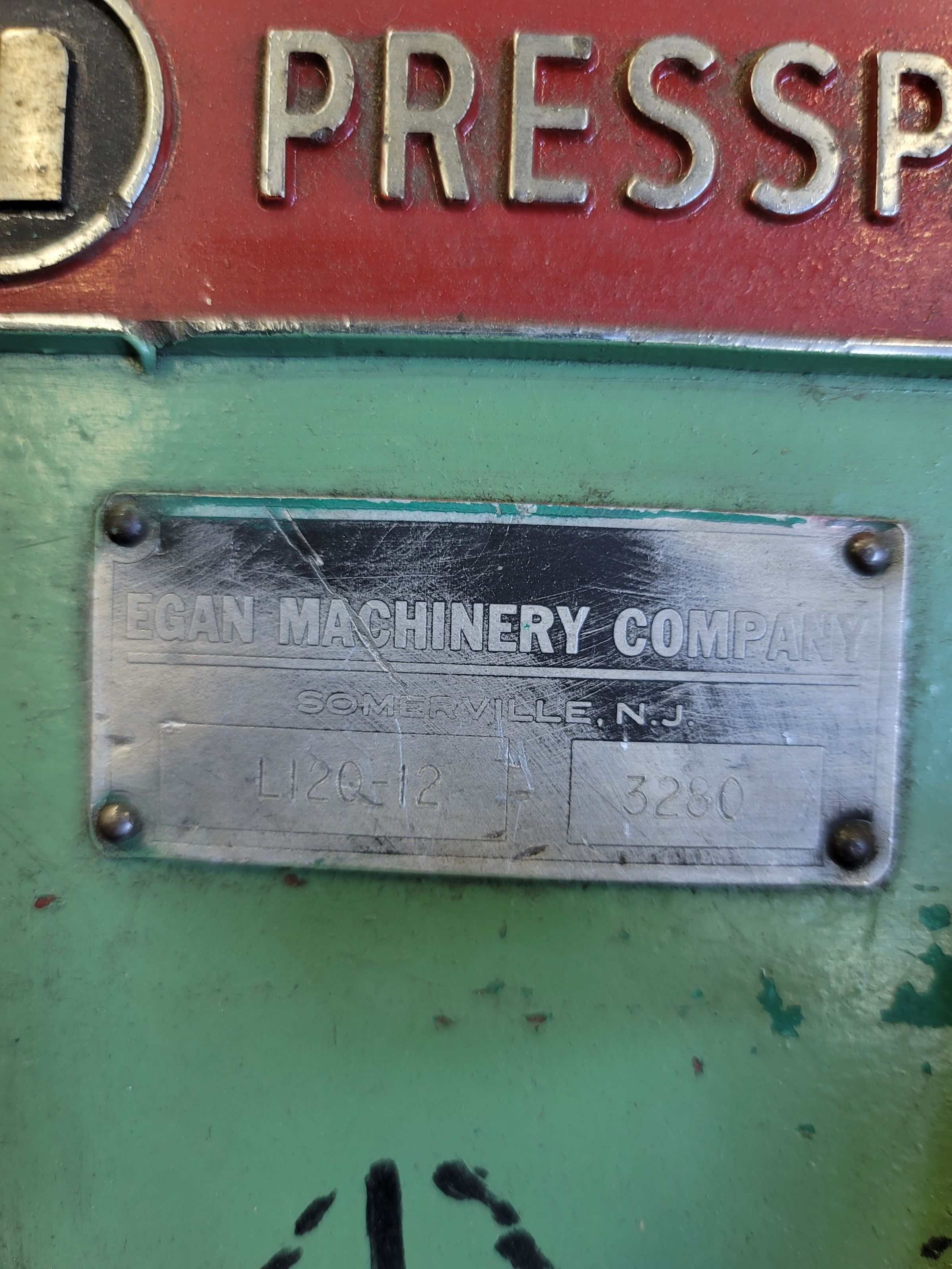 EGAN MODEL PRESS MASTER POWERED COIL REEL-12