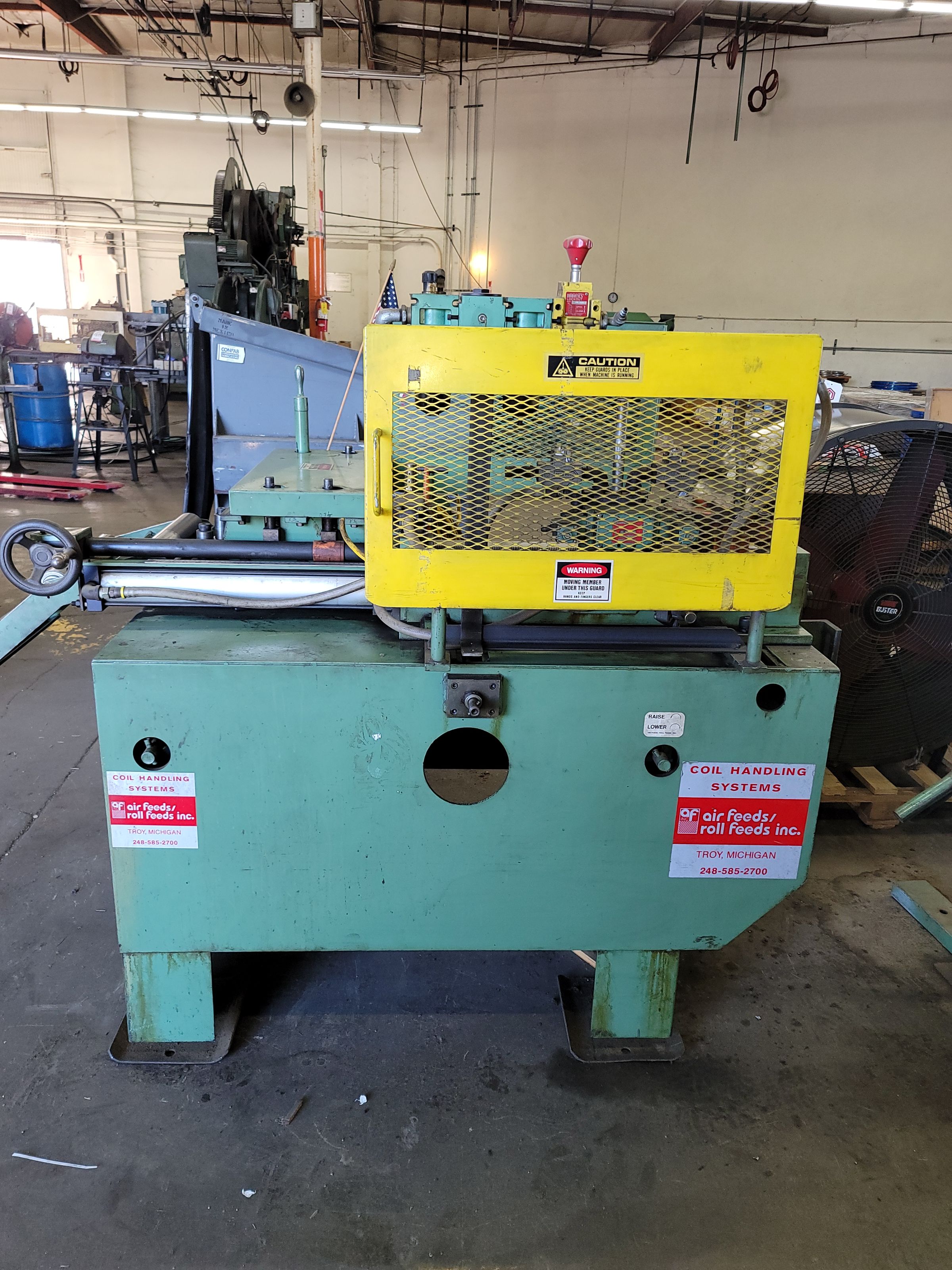 AIR FEEDS/ROLL FEEDS STRAIGHTENER AND FEEDER, MODEL AF3, CAP. 18", S/N 981116-13