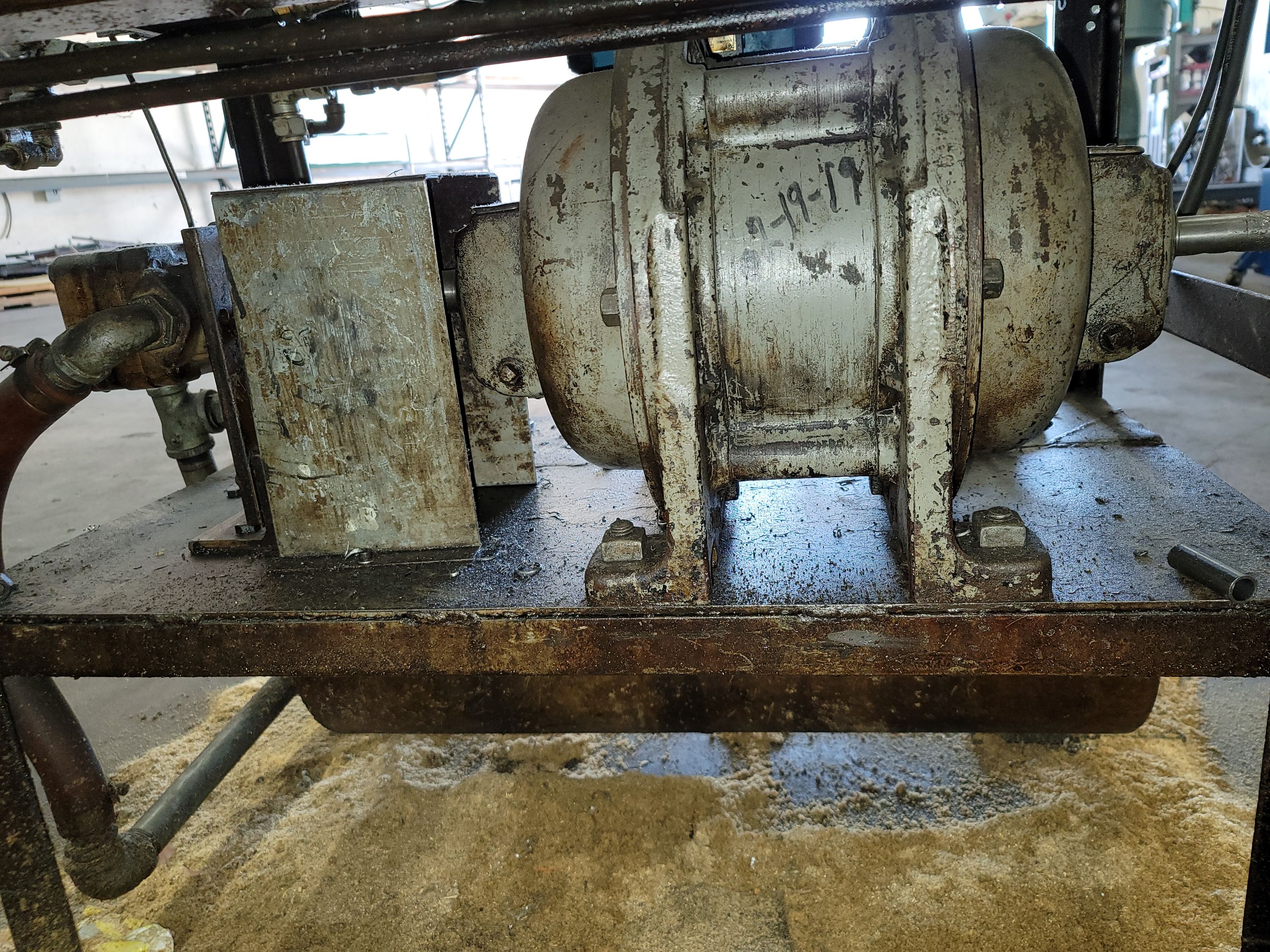 CUSTOM DOUBLE SIDED H-FRAME PRESS W/ (2) RAMS, HYDRAULIC-33