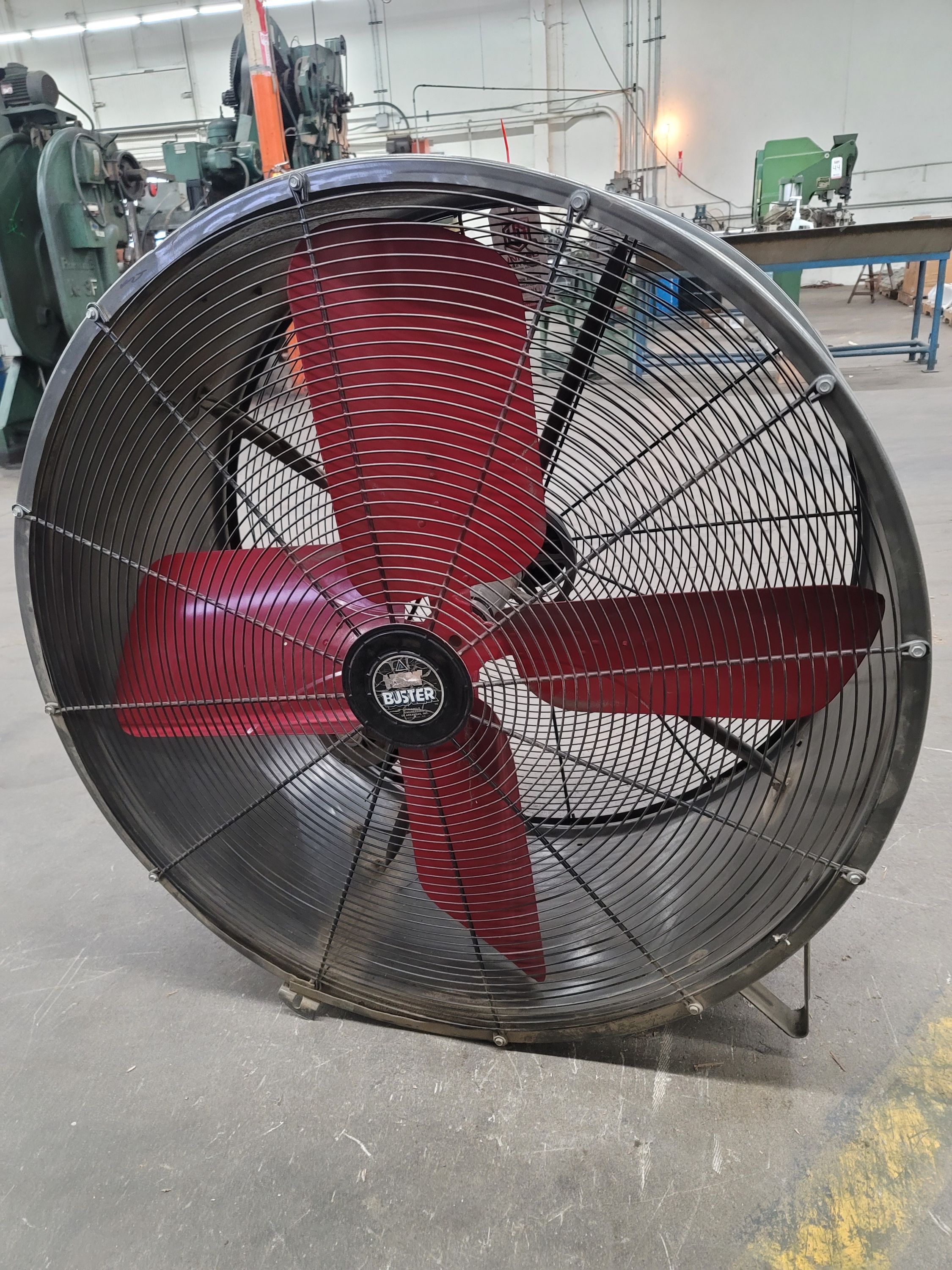 TRIANGLE ENGINEERING 42" DRUM FAN, MODEL TPC4213, 1/2 HP, S/N C98, MISSING WHEELS-37