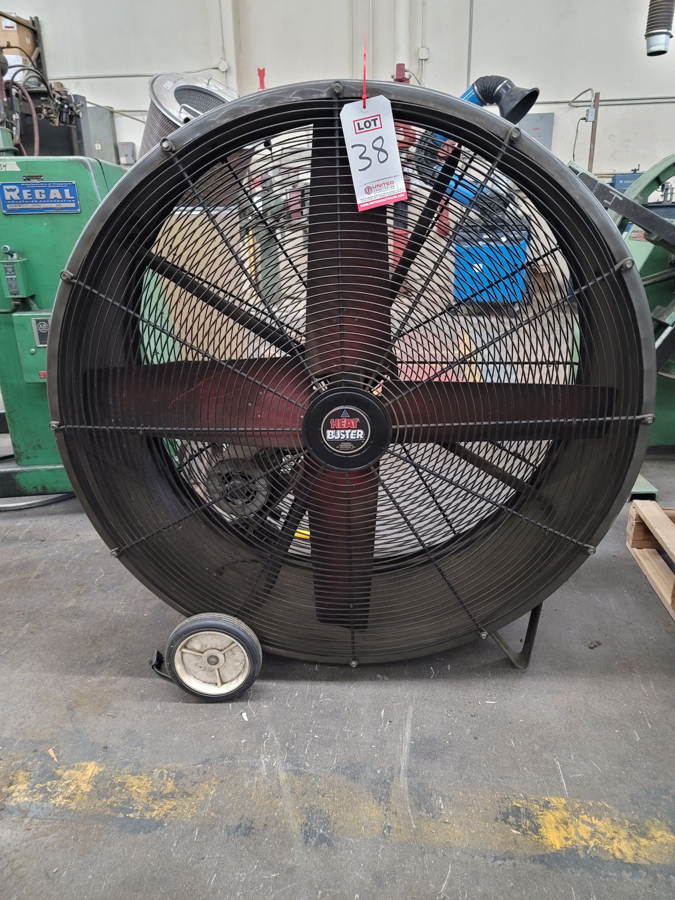TRIANGLE ENGINEERING 42" DRUM FAN, MODEL SPL4223, 1/2 HP, S/N C00-38