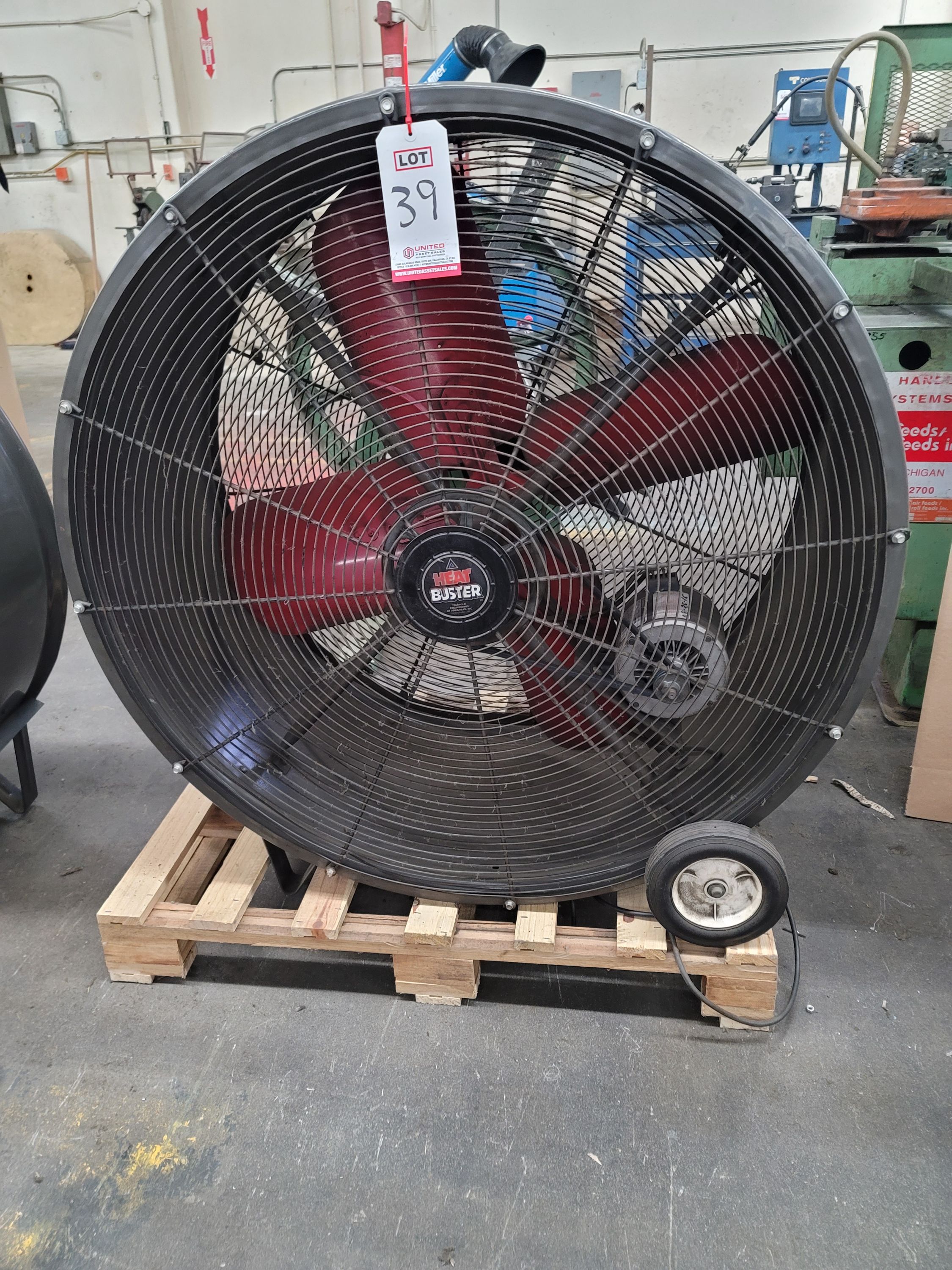 TRIANGLE ENGINEERING 42" DRUM FAN, MODEL TPC4213, 1/2 HP, S/N C98-39