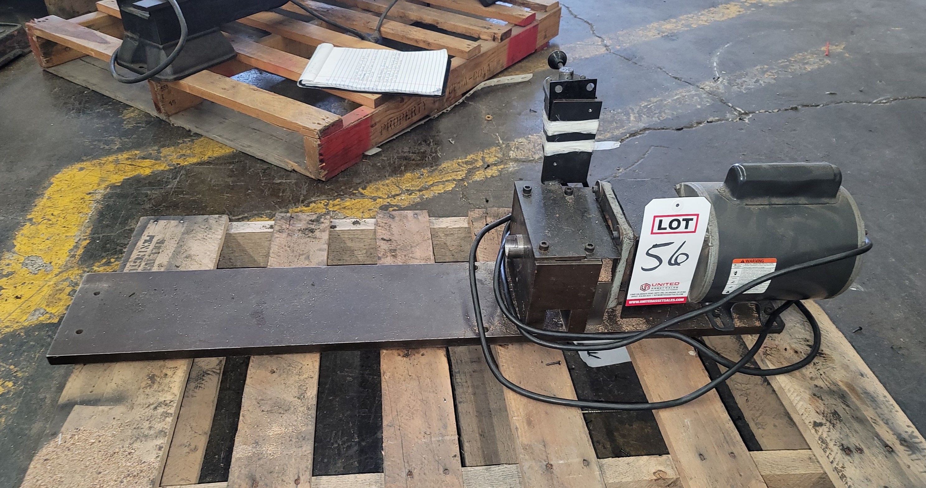 CUSTOM MACHINE W/ DAYTON 3/4 HP ELECTRIC MOTOR AND DAYTON FORWARD/REVERSE SWITCH-56