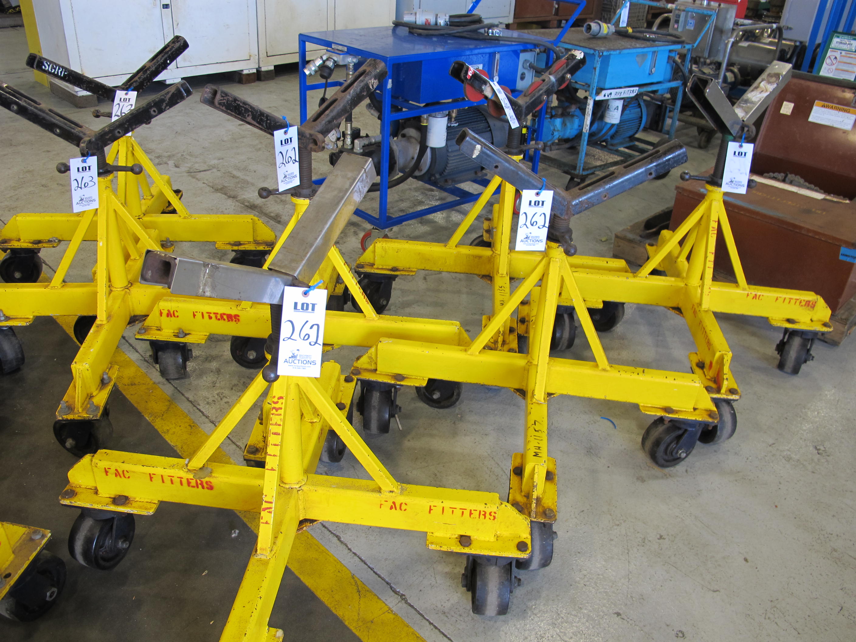 LOT (6) PIPE STANDS (G-49) LOADING & HANDLING FEE $30-