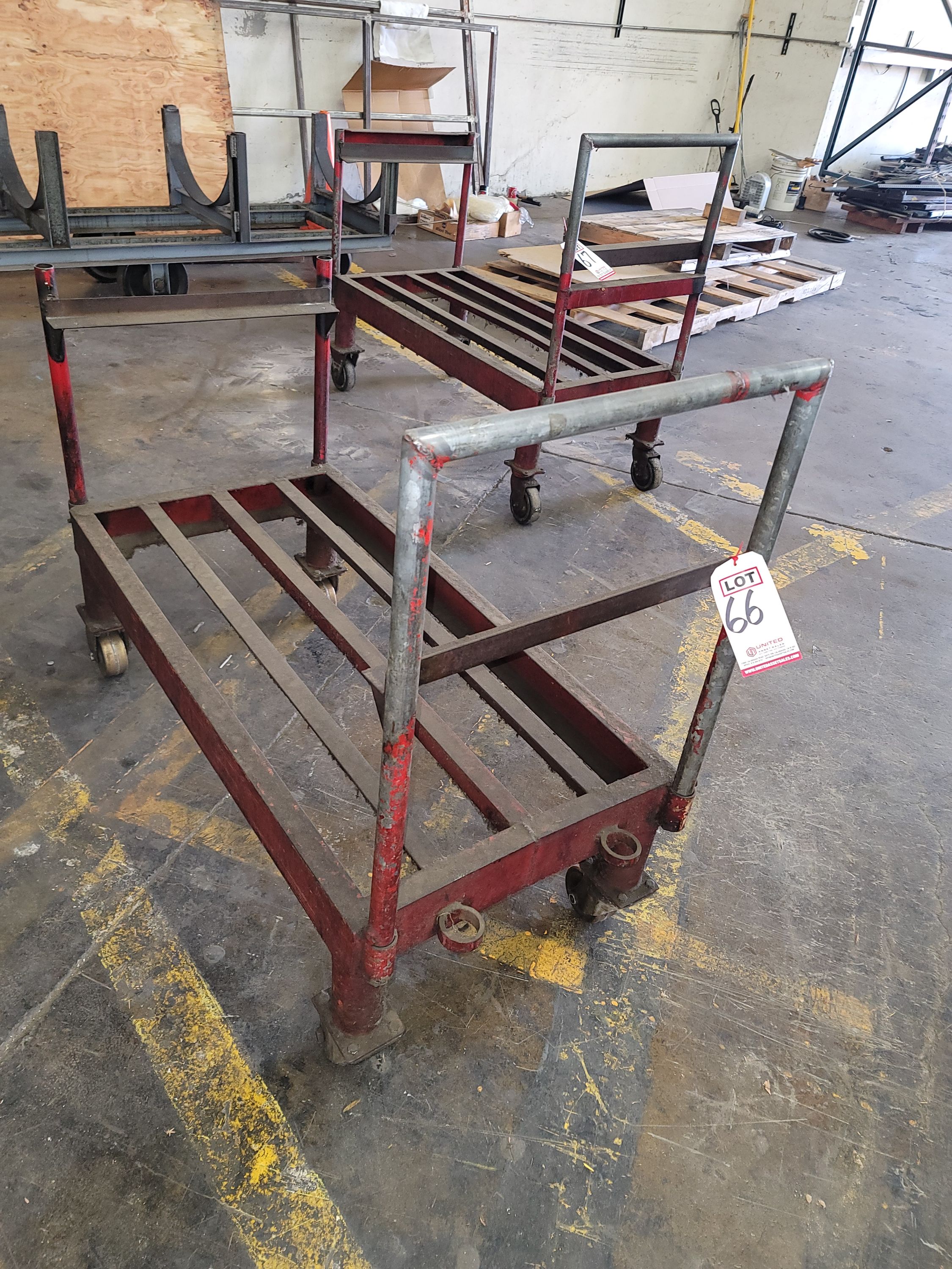 HEAVY DUTY MATERIAL CART, BOTH HANDLES REMOVABLE-66