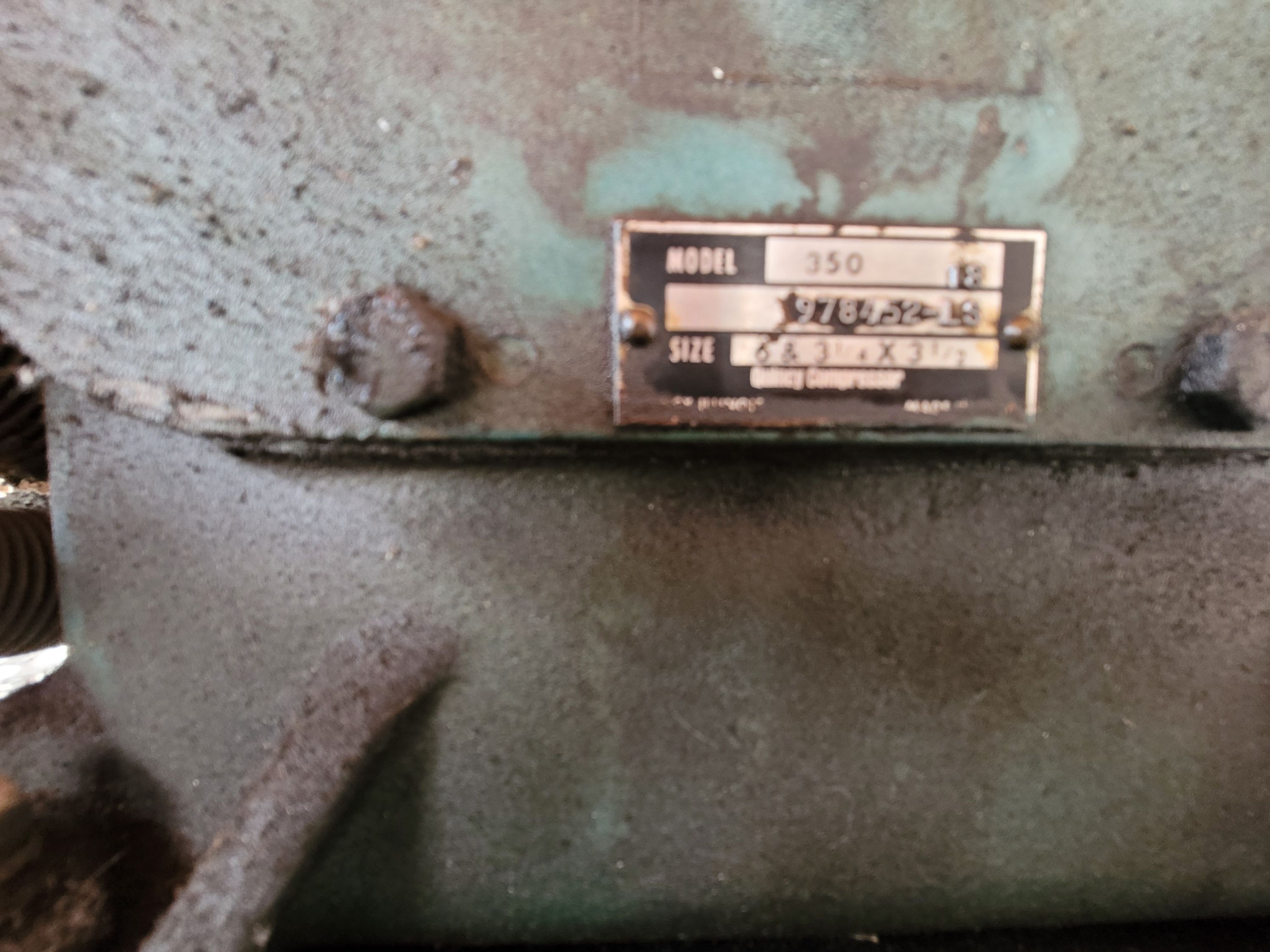 QUINCY 10 HP AIR COMPRESSOR, 122 GALLON TANK-120