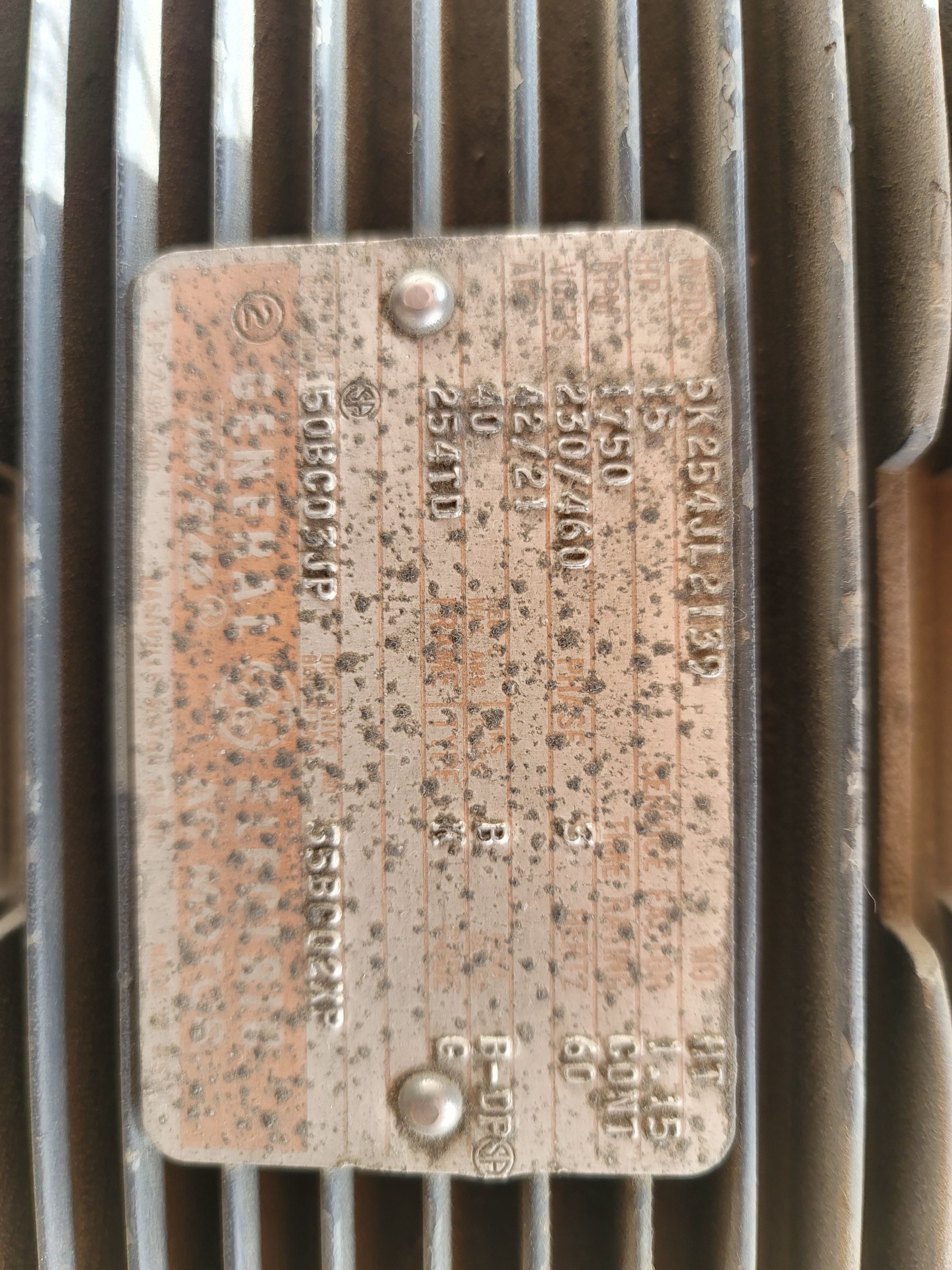 HYDROVANE ROTARY AIR COMPRESSOR, 15 HP, NO MODEL NO., S/N 17HV441703, 56,877 HOURS-121