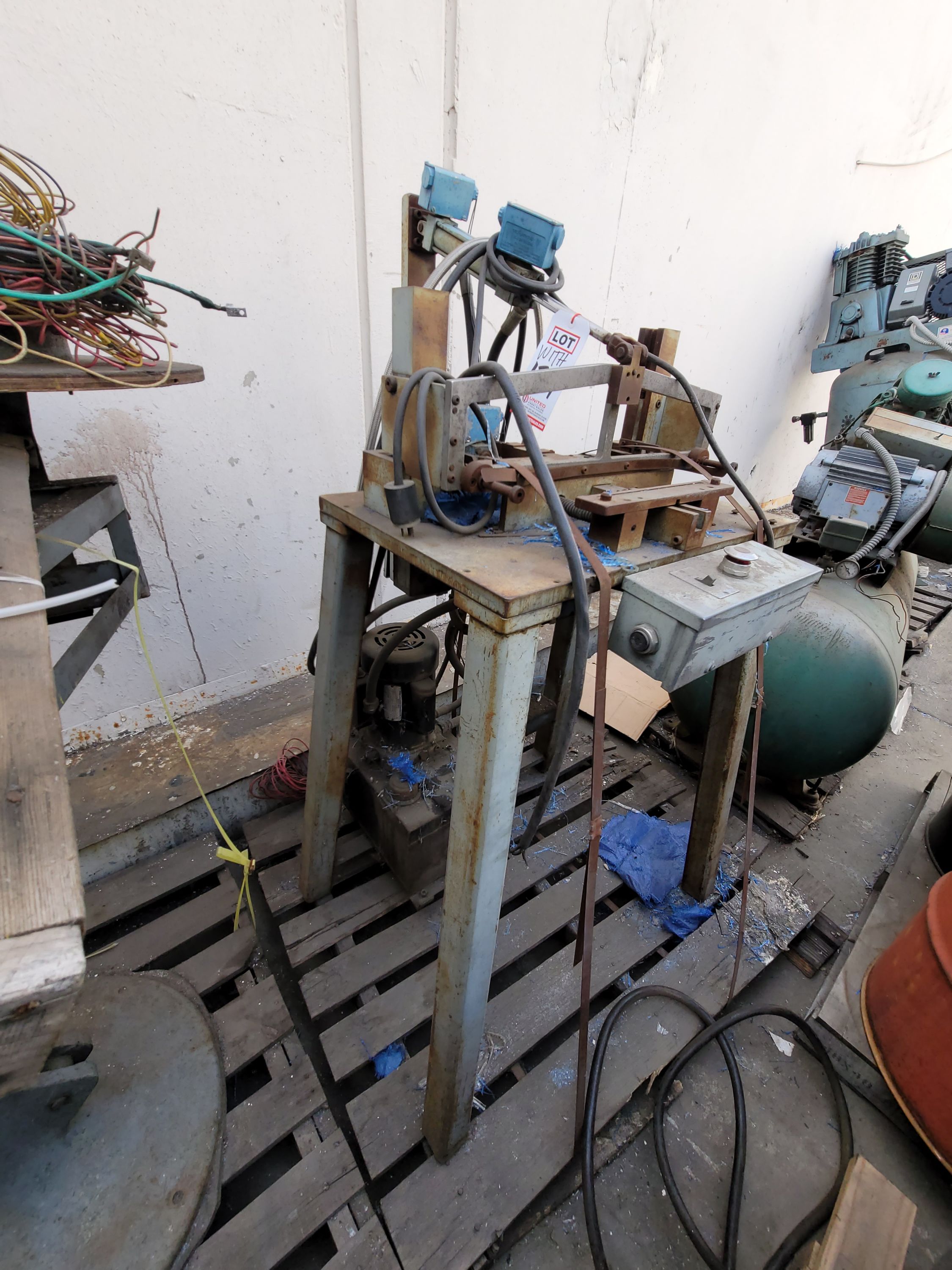 LOT - (2) PALLETS OF SCRAP STEEL MACHINERY-124