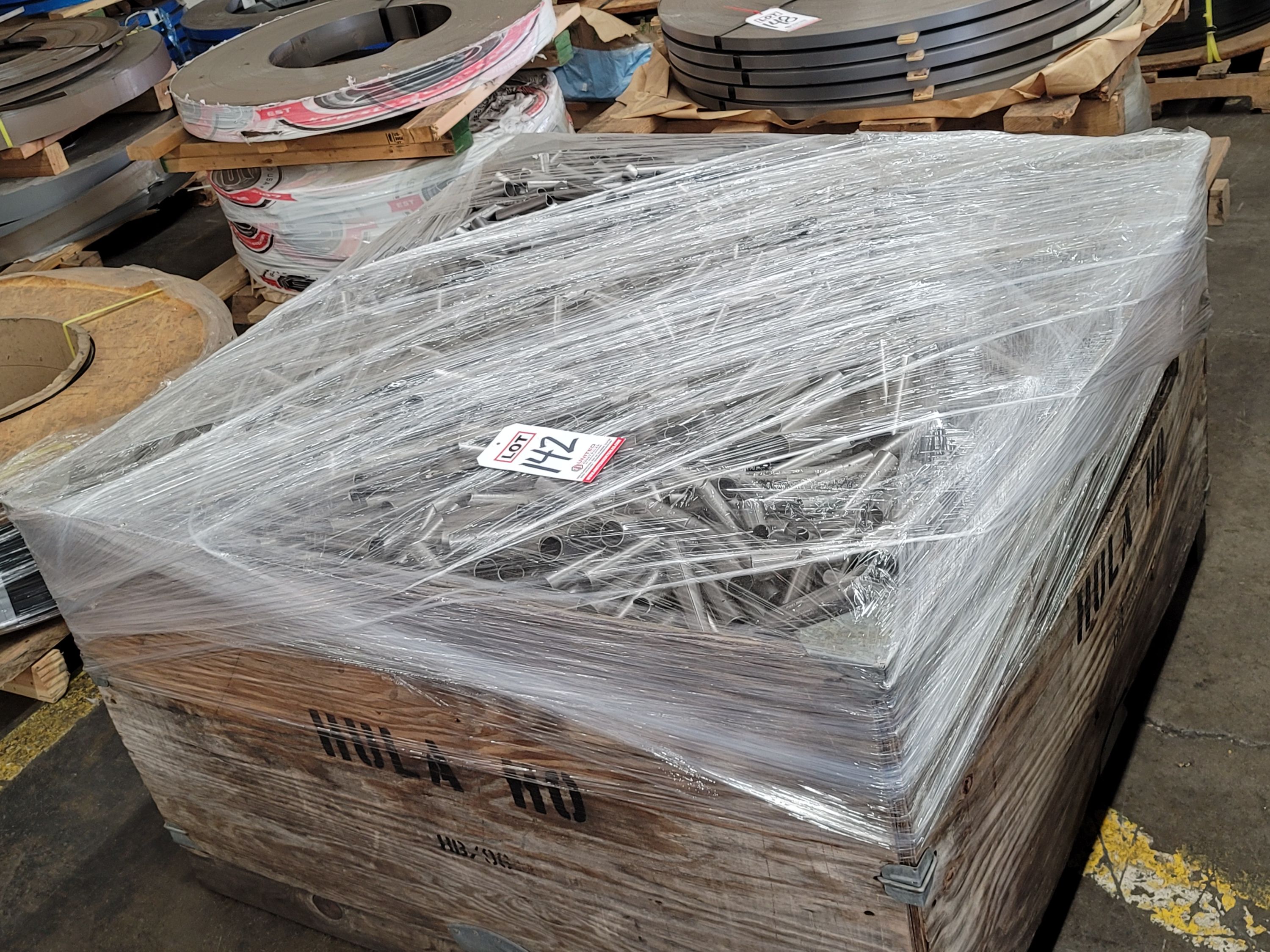 4' X 4' CRATE OF HULA-HO WEEDER PARTS-142