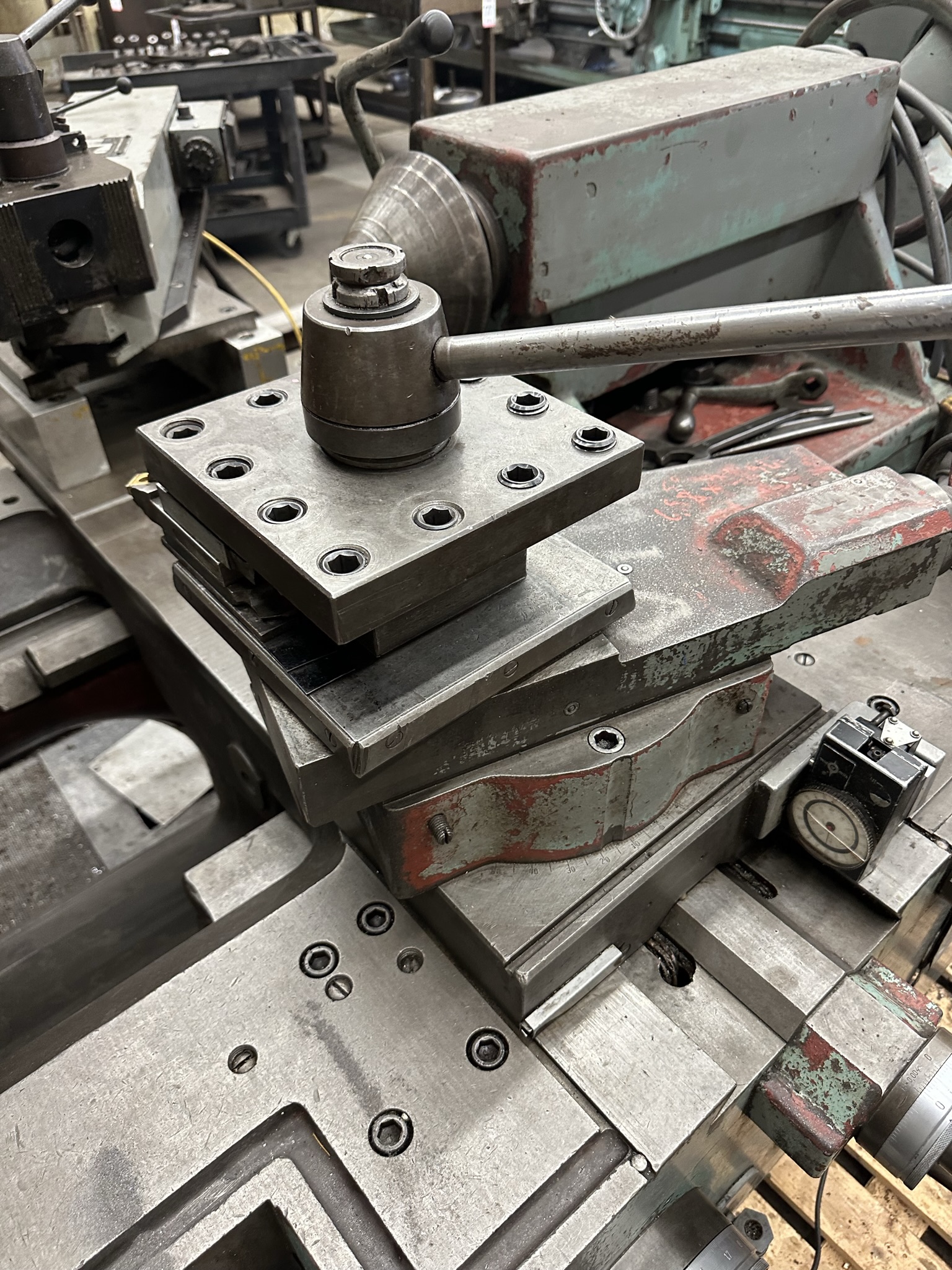 TOS SUS 80 LATHE, 32" X 130" CC, 15" 6-JAW CHUCK, TAILSTOCK, (2) STEADY RESTS, DUPLOMATIC TA-175 TRACING ATTACHMENT, 3-1/4" THROUGH HOLE-56