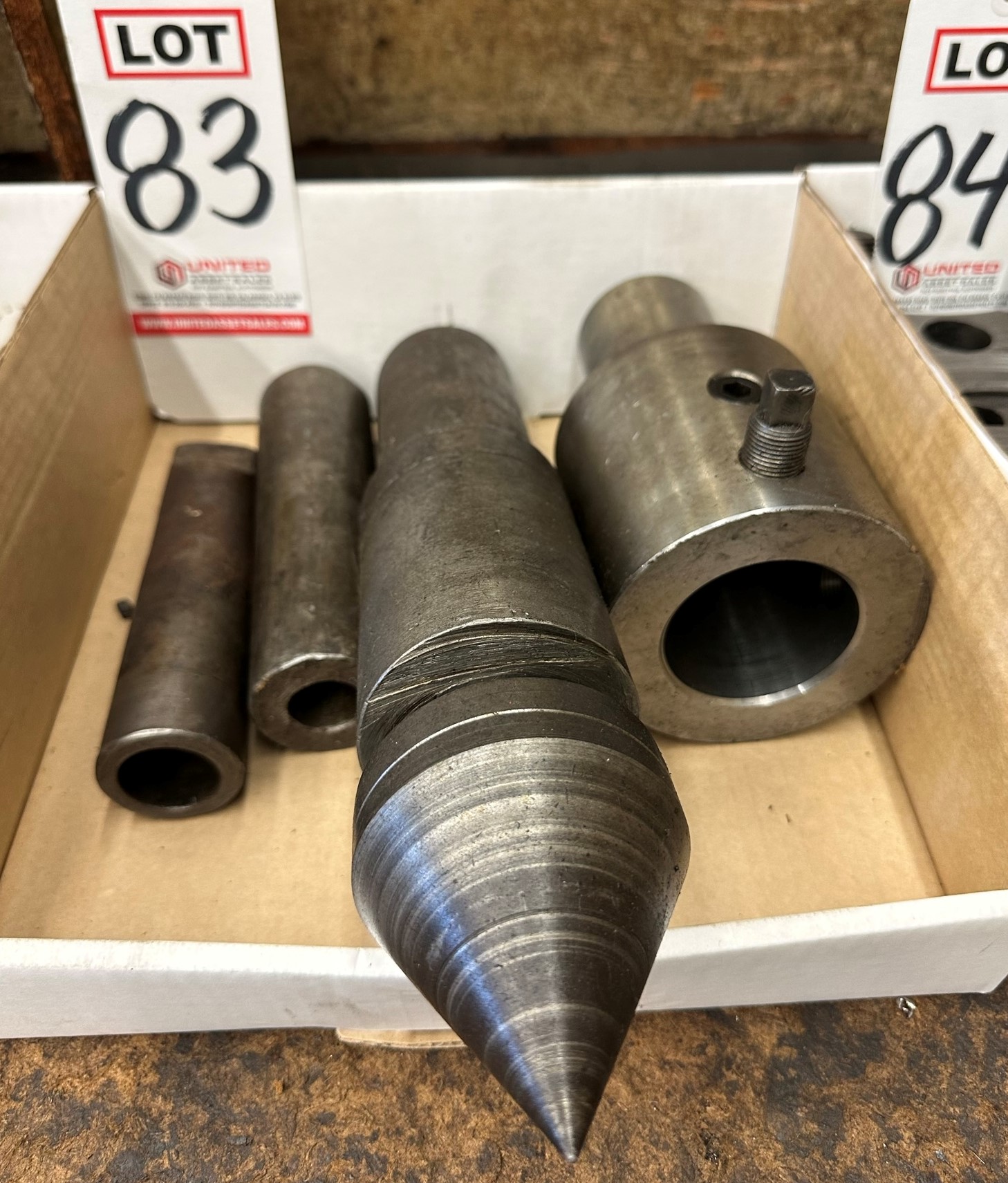 LOT - LATHE CENTER, TOOL HOLDERS-83