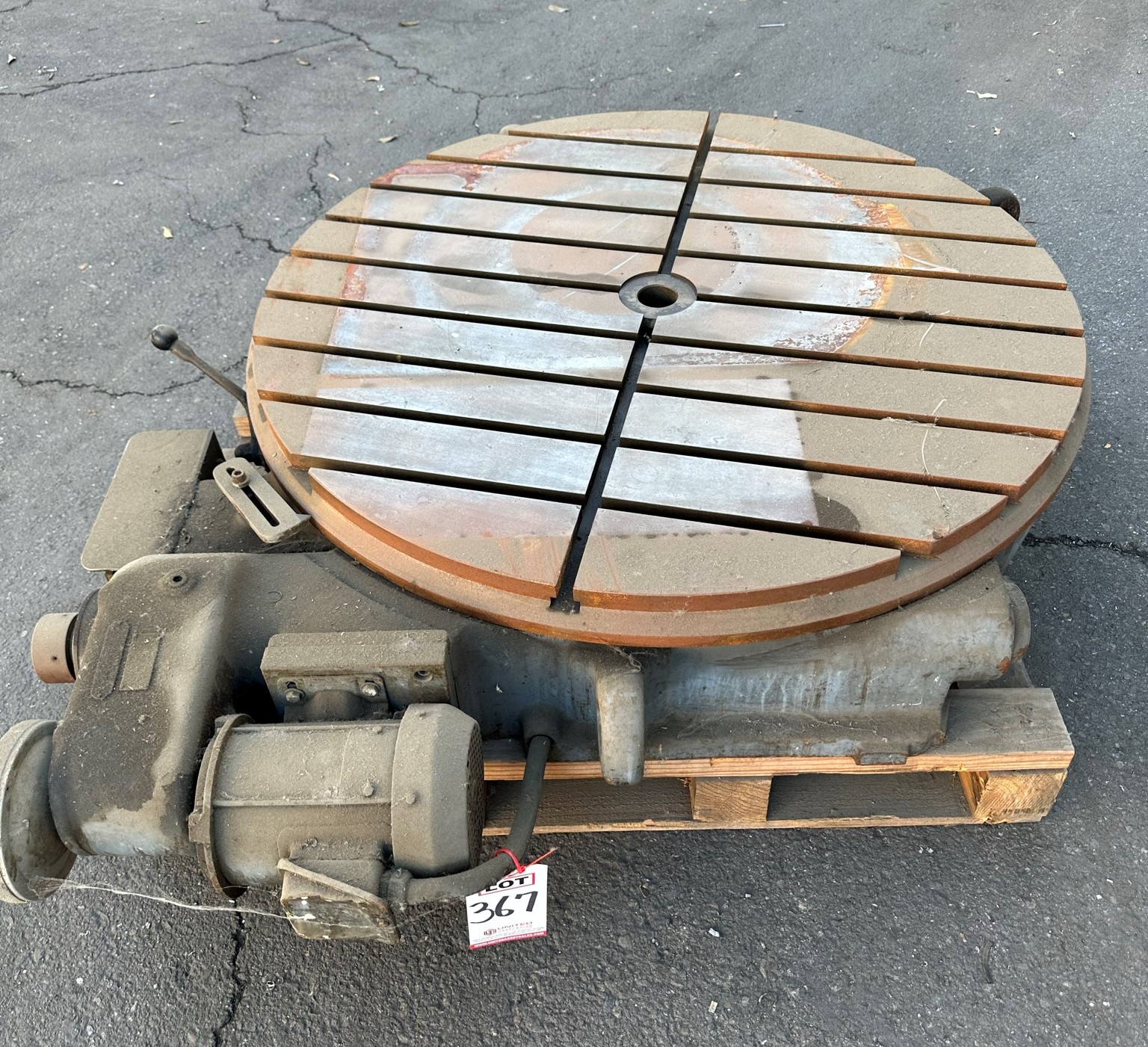 PRATT & WHITNEY 42" ROTARY TABLE, S/N 20938-367