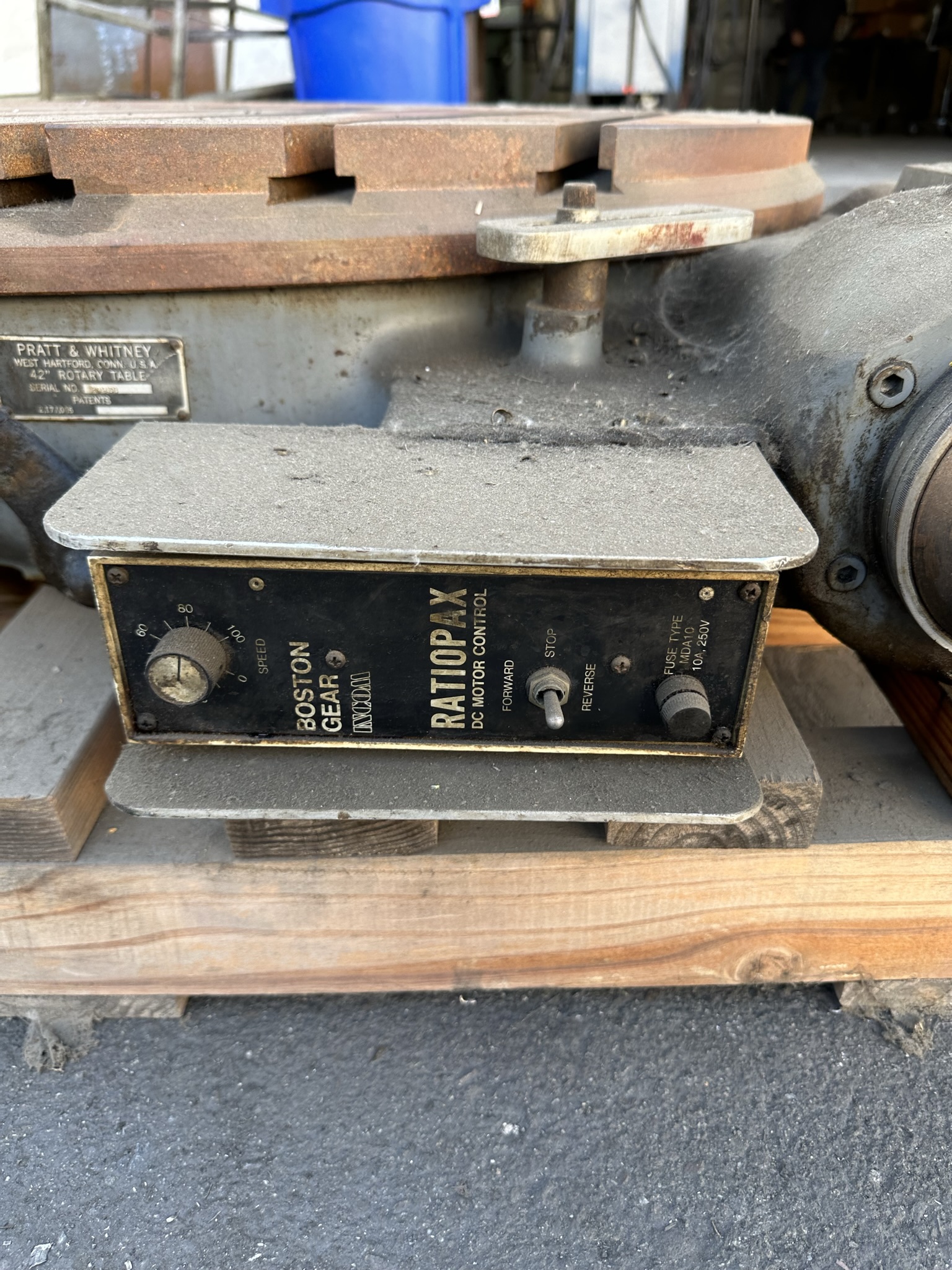 PRATT & WHITNEY 42" ROTARY TABLE, S/N 20938-367