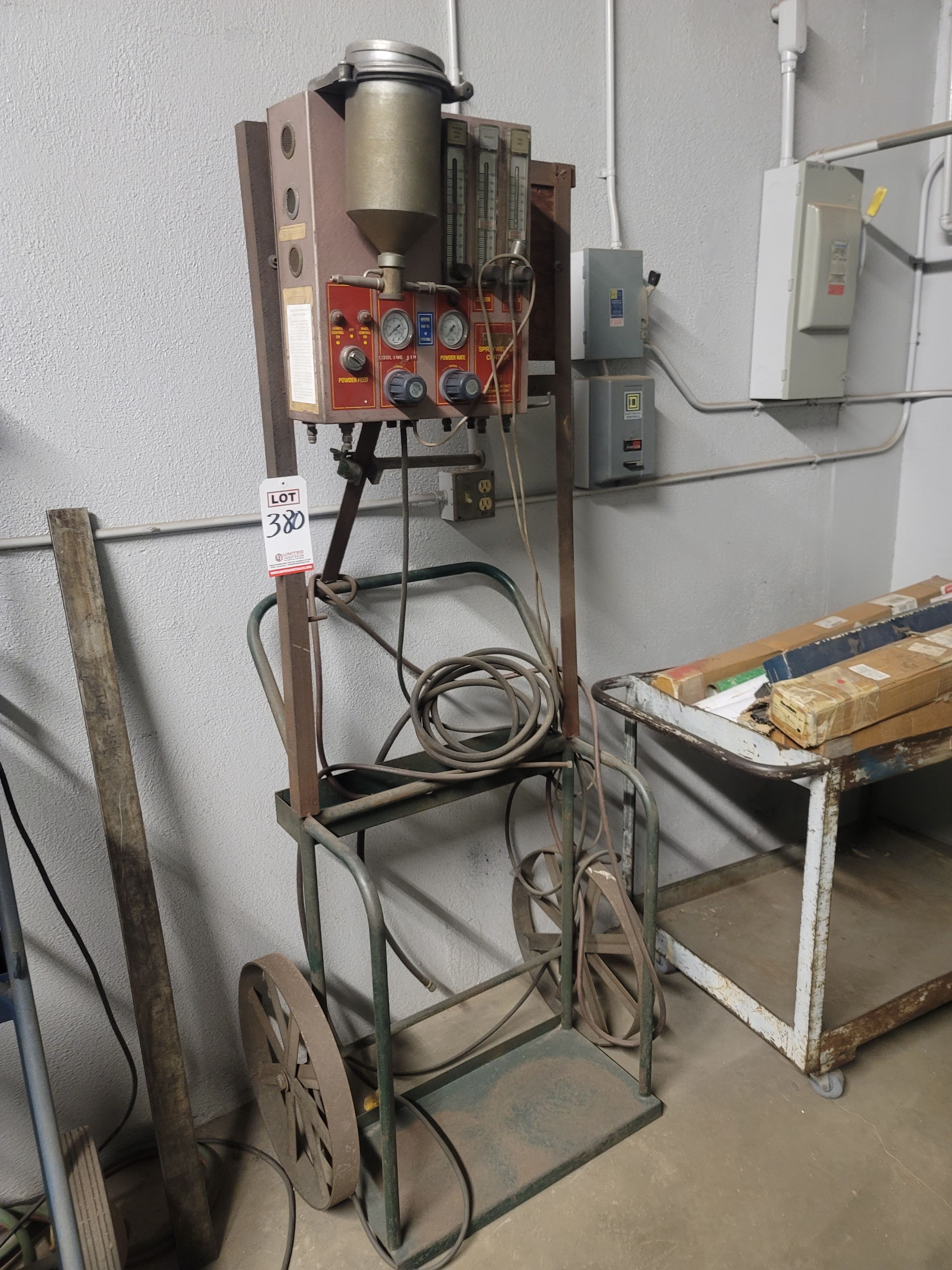 WALL COLMONOY CORP POWDER HOPPER, MODEL J-3 SPRAY WELDER CONTROL-380