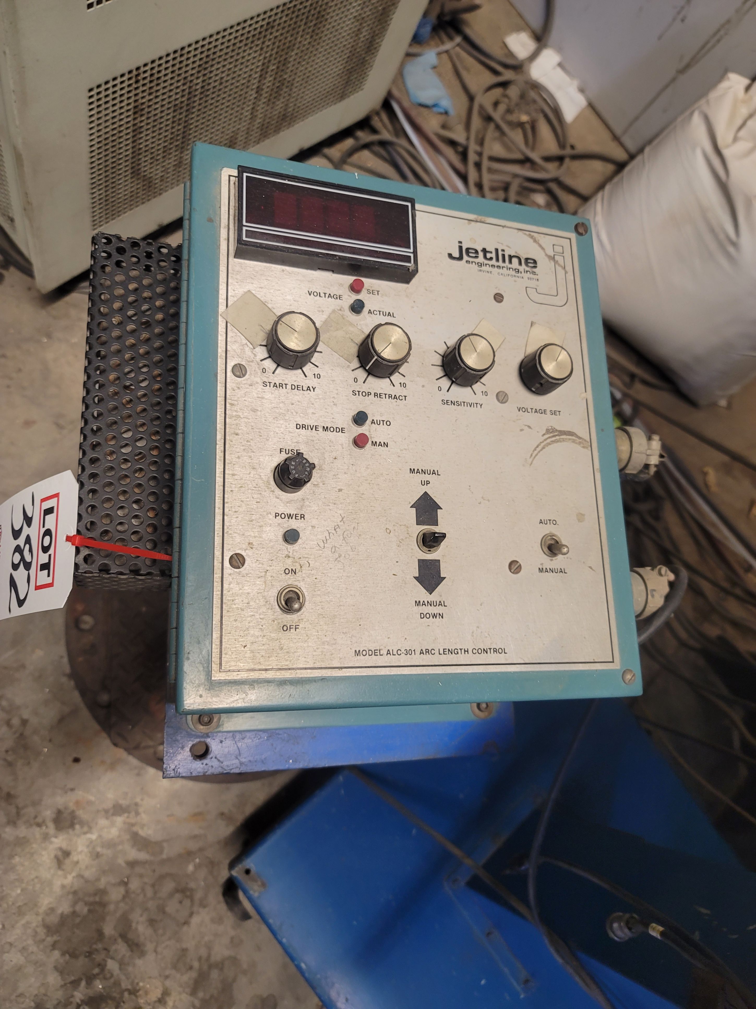 STELLITE PLASMA TRANSFERRED ARC WELDING SYSTEM FOR APPLICATION OF HARDFACING, W/ STELLITE PTA SYSTEM 300, NESLAB CFT-150 REFRIGERATED RECIRCULATOR-382