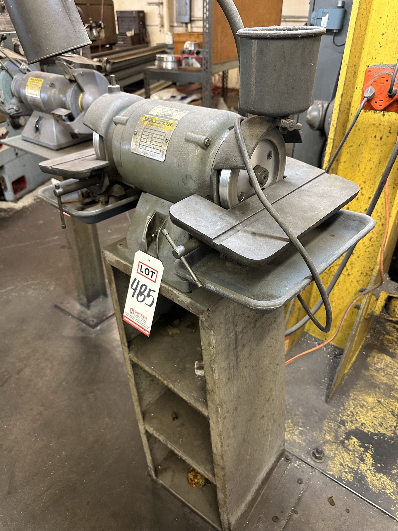 BALDOR 6" DIAMOND TOOL GRINDER, CAT. NO. 532, 1/2 HP, PEDESTAL-485