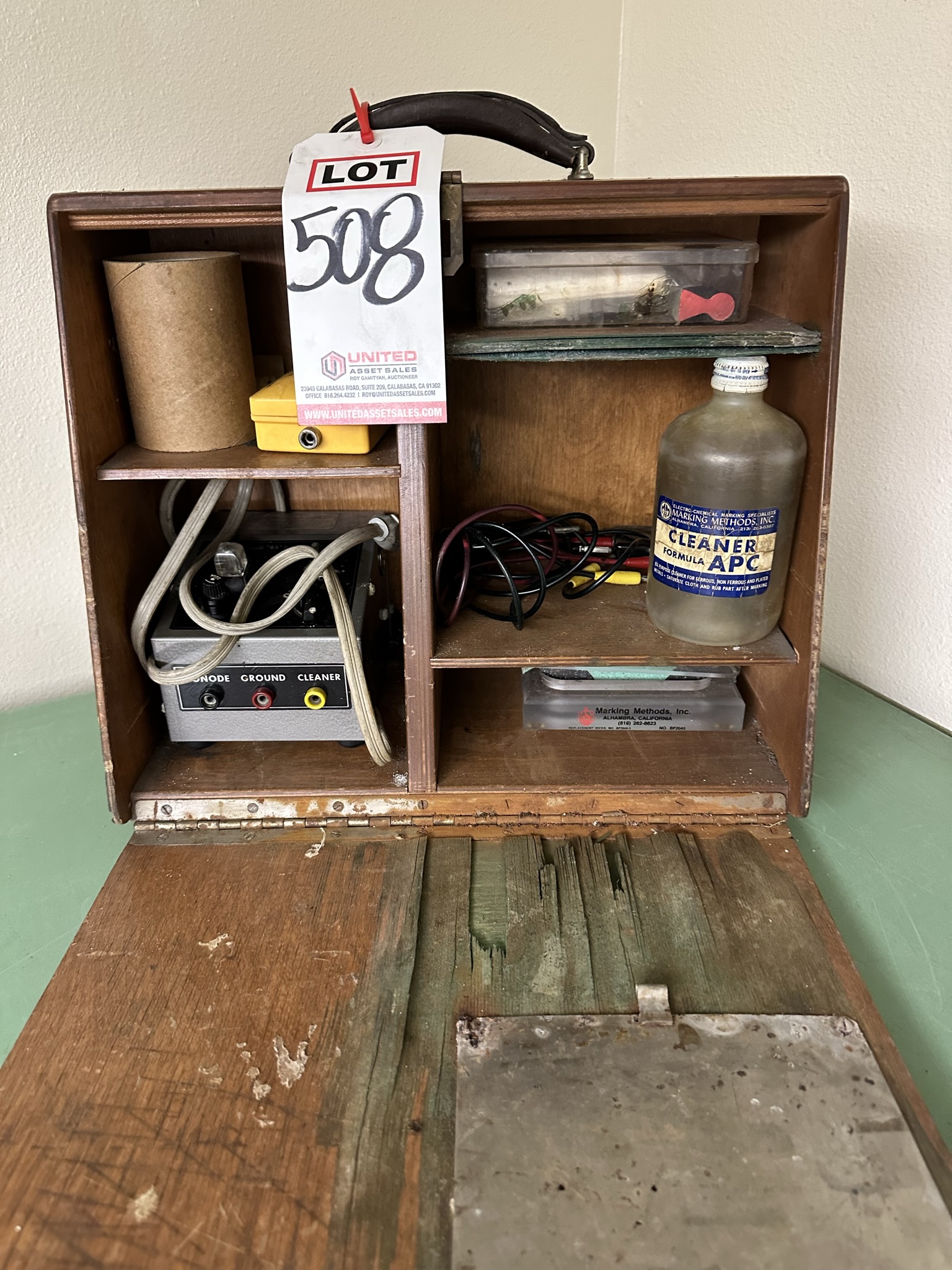 MARKING METHODS ELECTRO CHEMICAL MARKING SYSTEM, MODEL M-45-508