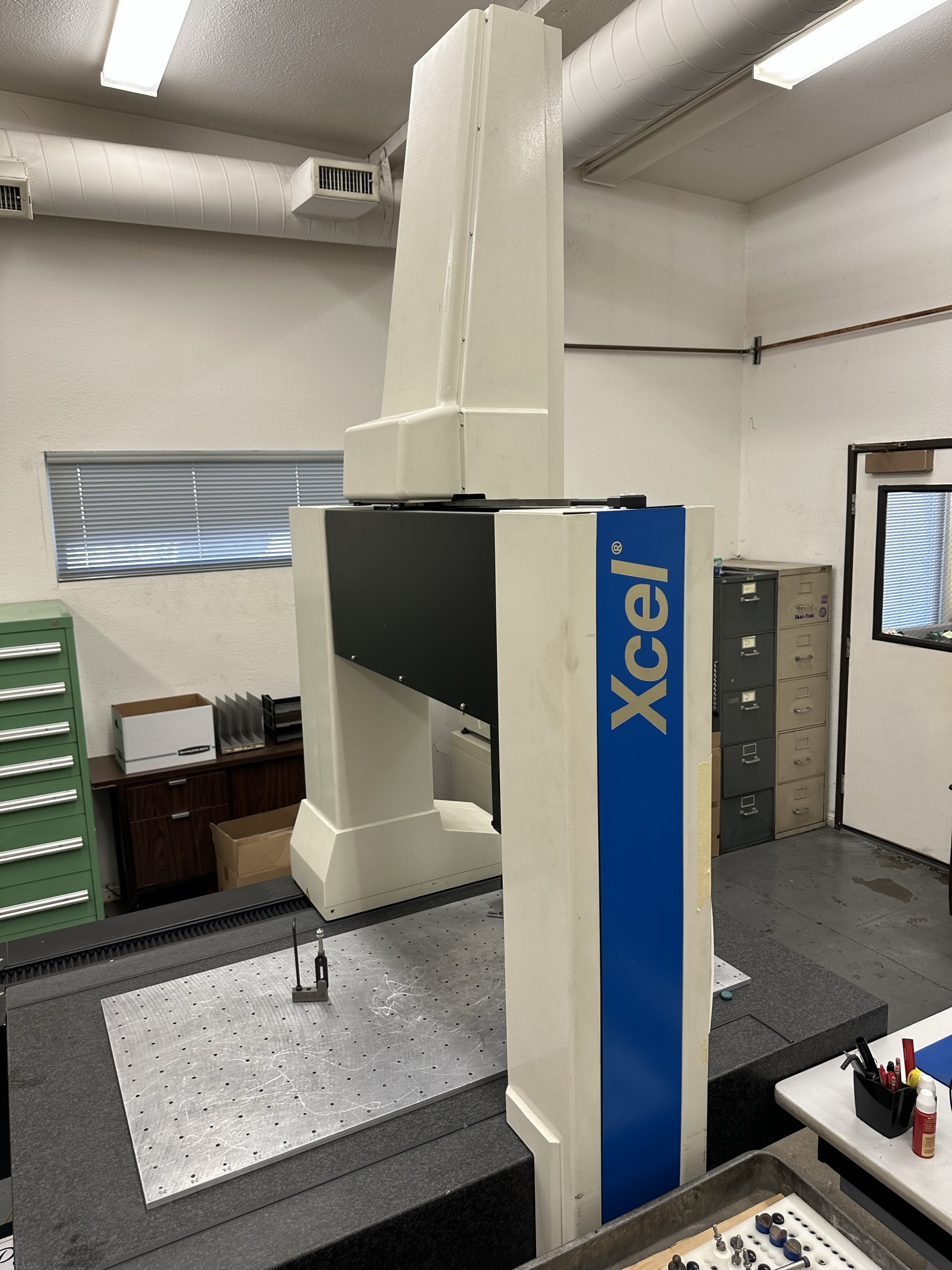 BROWN & SHARPE XCEL 7.10.7 COORDINATE MEASURING MACHINE, VALIDATOR RENISHAW PH10MQ PROBE, 36" X 55" GRANITE TABLE, RENISHAW MCU LITE-2 JOYSTICK, S/N 0496-2320, UPDATED SOFTWARE PROGRAM AUGUST 2021-509