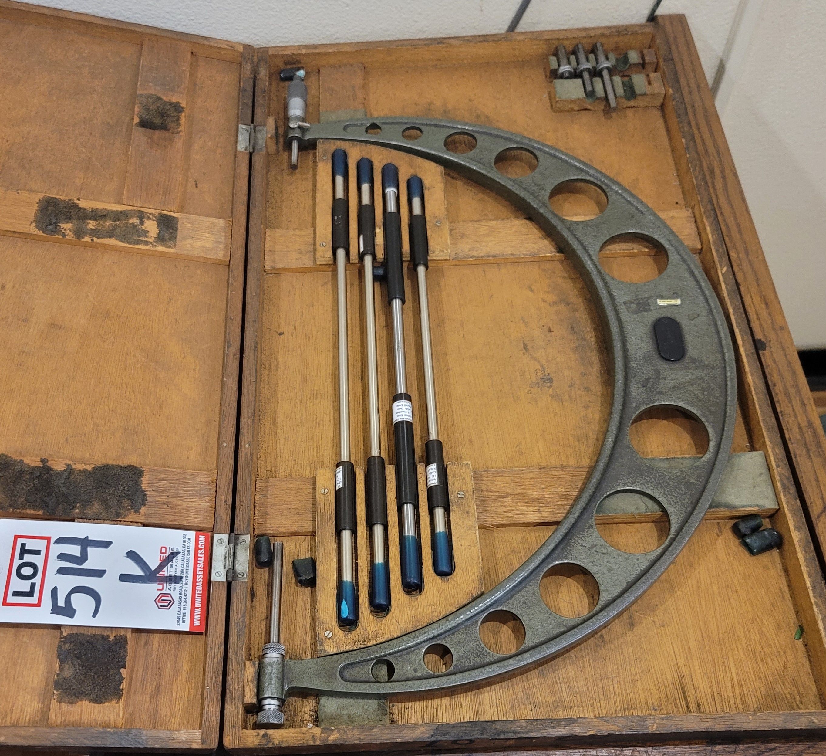 MITUTOYO 16"-20" MICROMETER, NO. 104-153, W/ CASE-514K