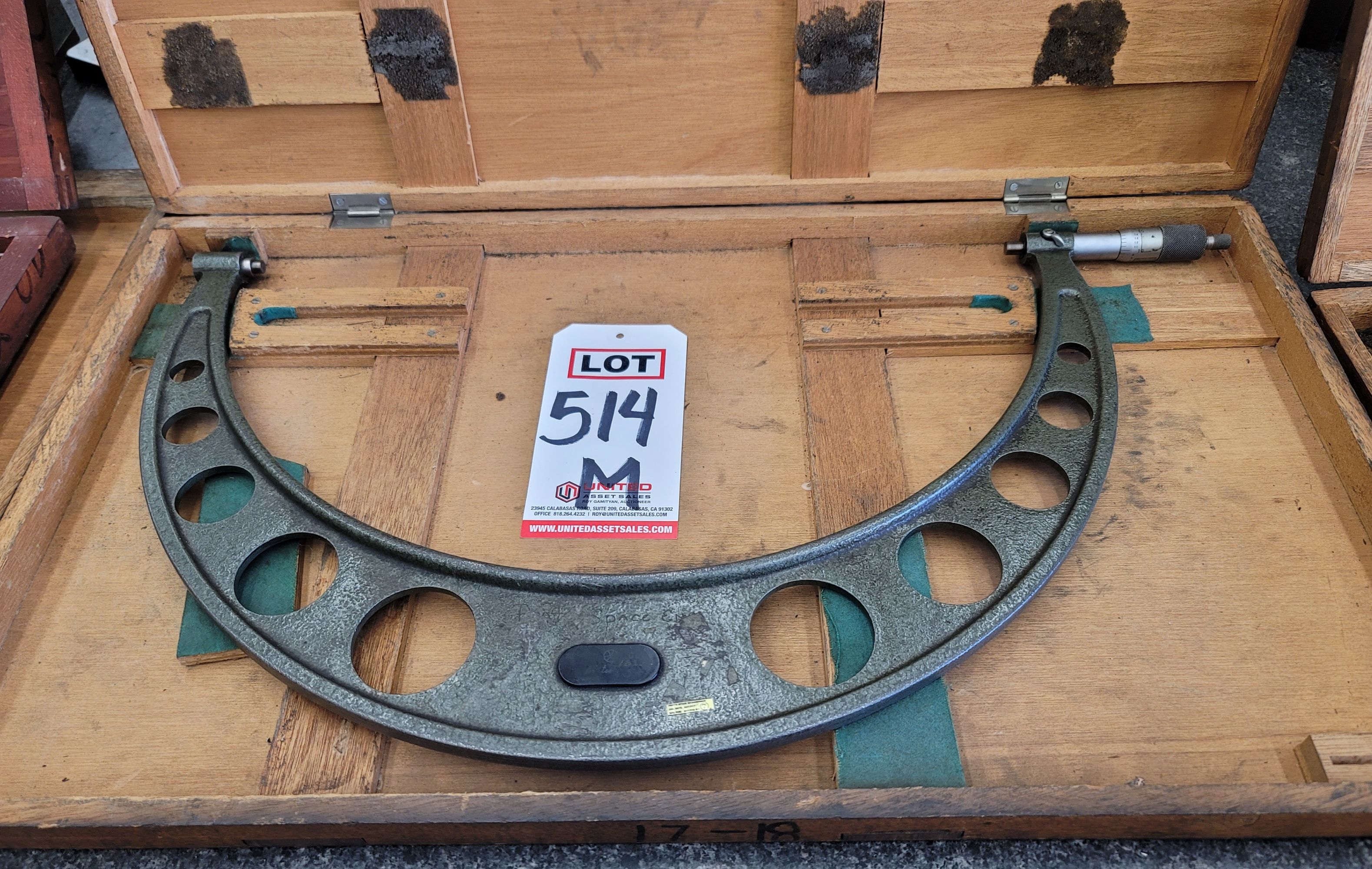 MITUTOYO 17"-18" MICROMETER, NO. 103-194A, W/ CASE-514M