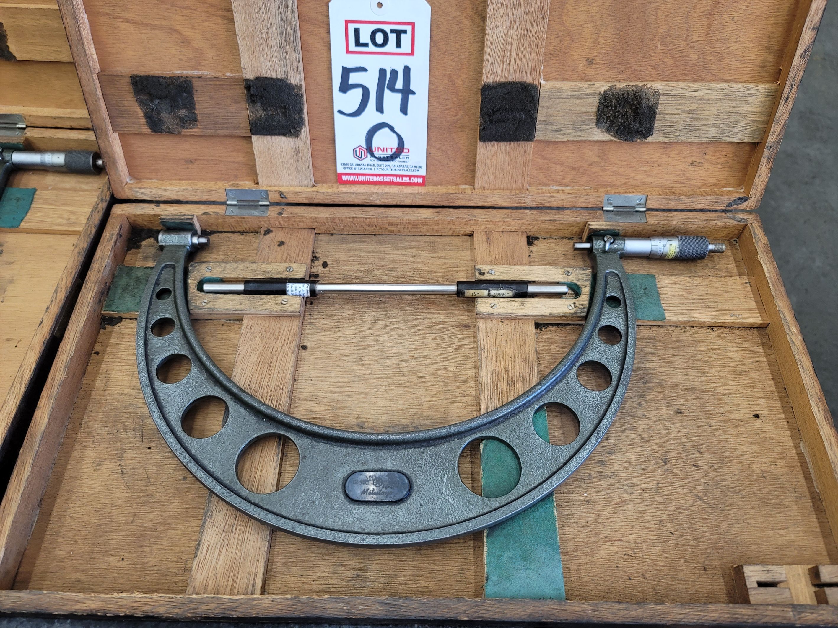 MITUTOYO 12"-13" MICROMETER, NO. 103-189A, W/ CASE-514O