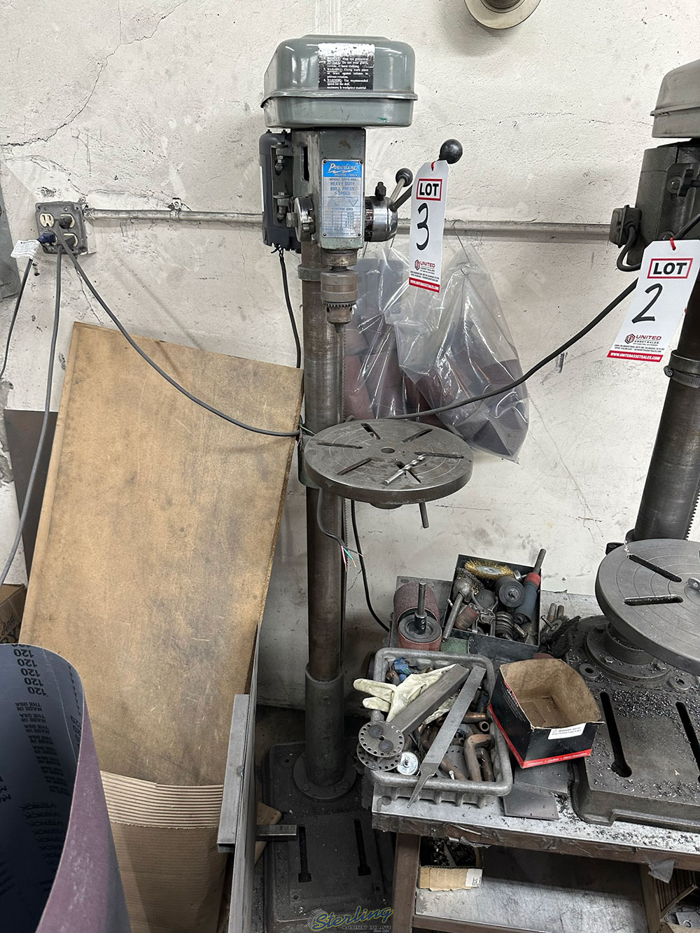 POWERLINE 13inch DRILL PRESS MODEL DPFS 565 5 SPEED FLOOR MODEL-3