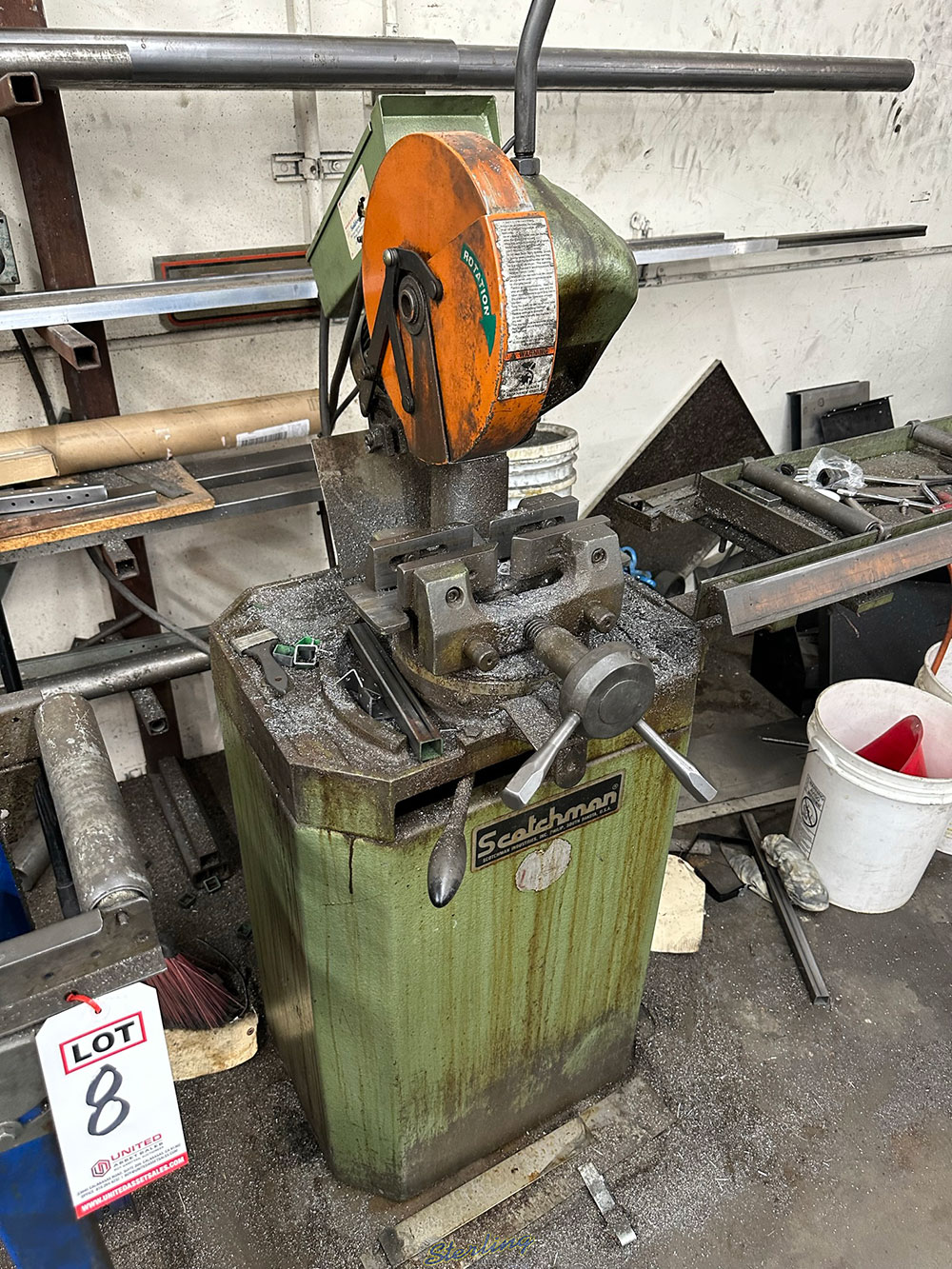 SCOTCHMAN 10inch COLD SAW MODEL CPO 275LT S N 21540497 W  6 ft TABLE-7